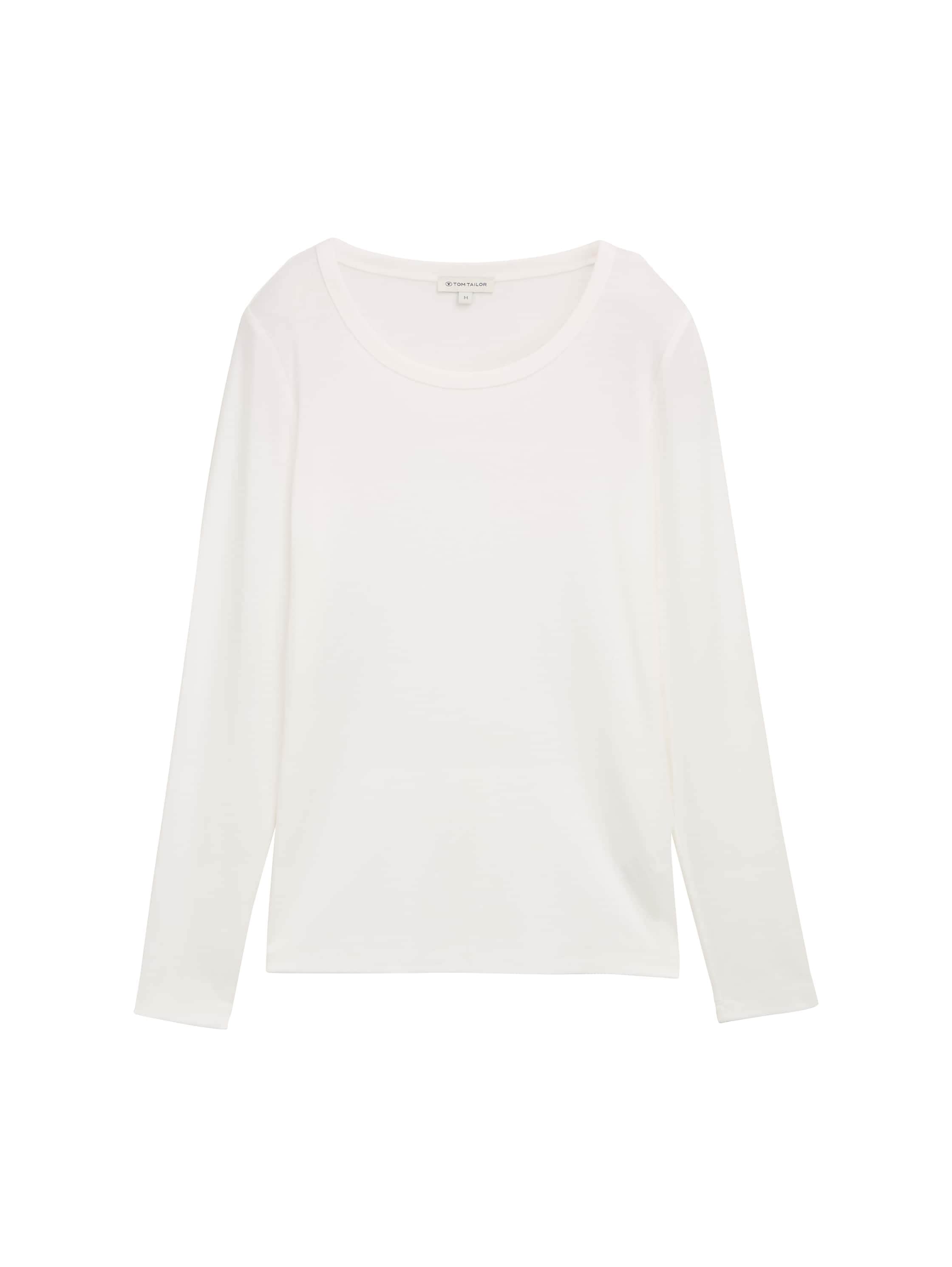 TOM TAILOR Langarmshirt, mit Rundhalsausschnitt und Stretch