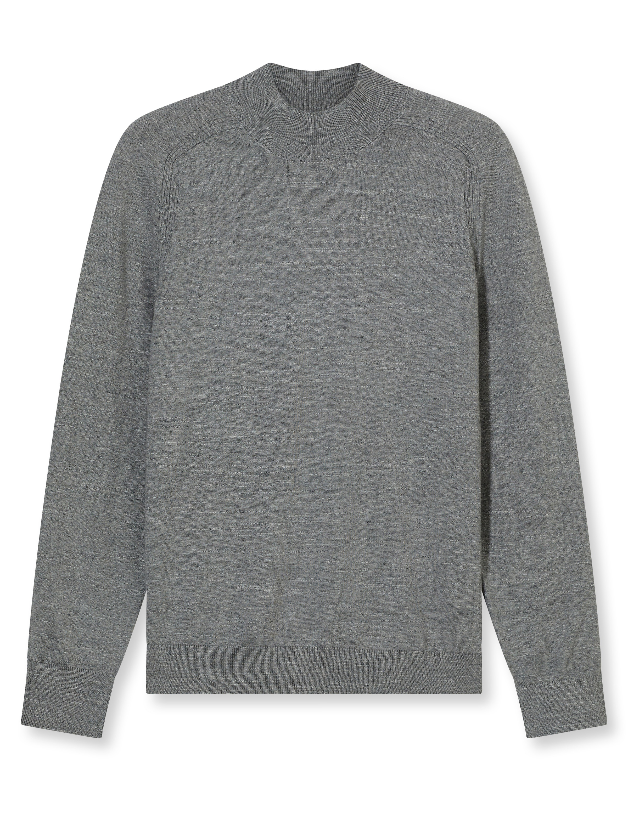 OLYMP Rundhalspullover »Rundhals« in melierter Optik
