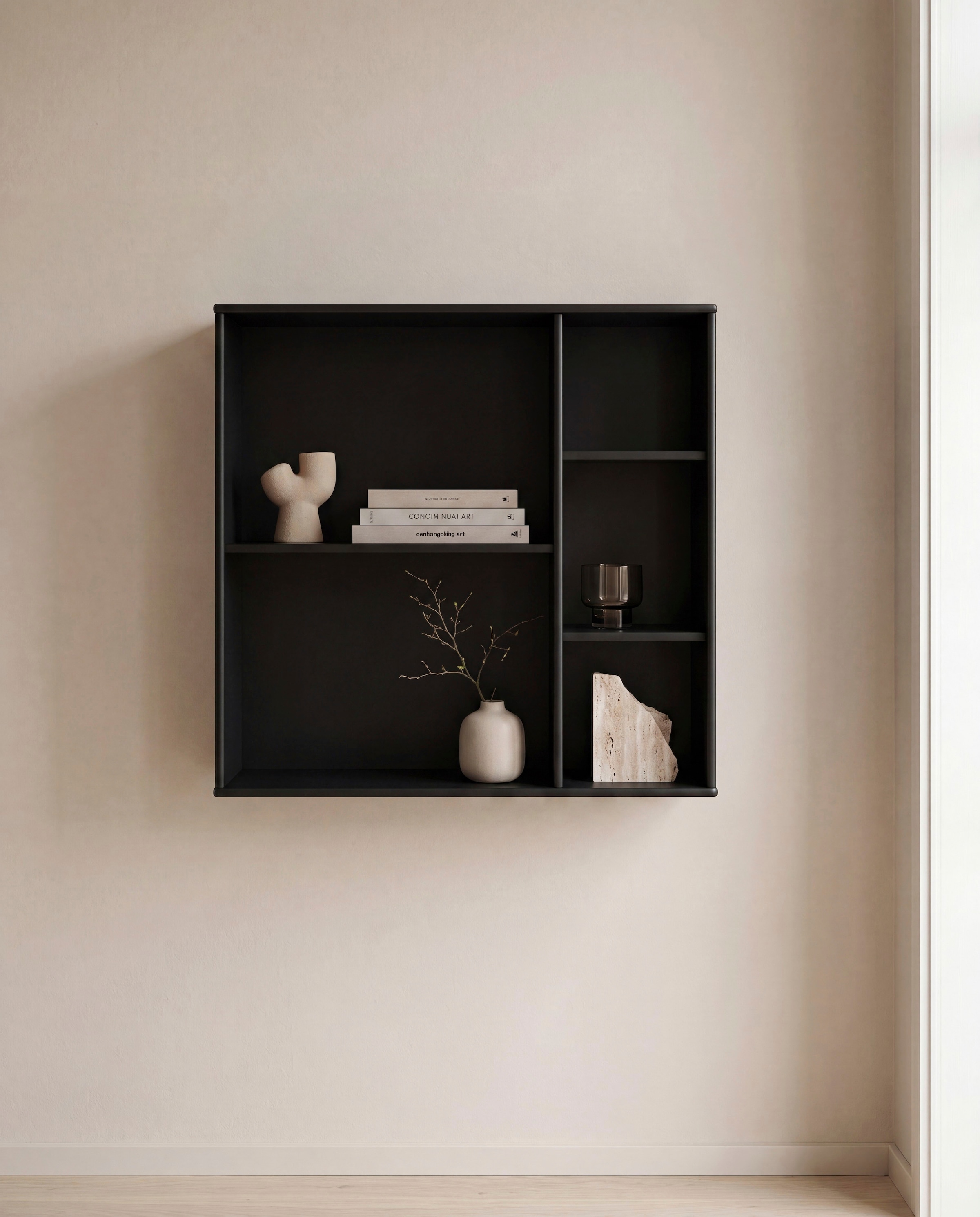 Hammel Furniture Bücherregal "Mistral Kubus 028, Hochwertig Hängeregal, Wandregal" 1 Stk. tlg. Wandmontage/Freistehend, B:69 cm, T:27 cm. anpassungsbar Designmöbel