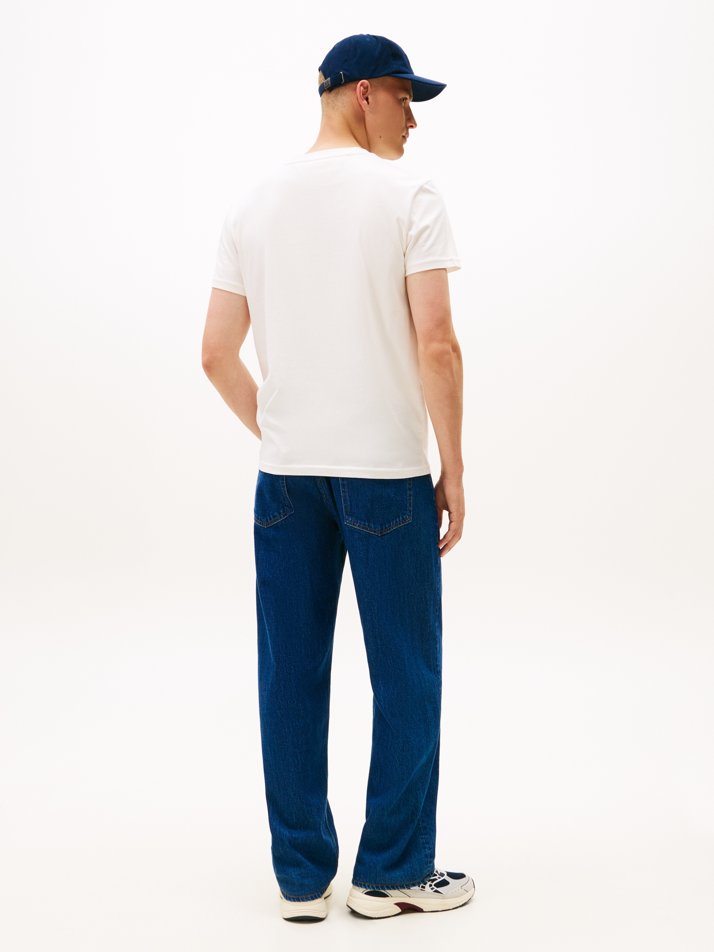 Tommy Jeans T-Shirt, Rundhalsausschnitt, Regular Fit, Logo-Druck