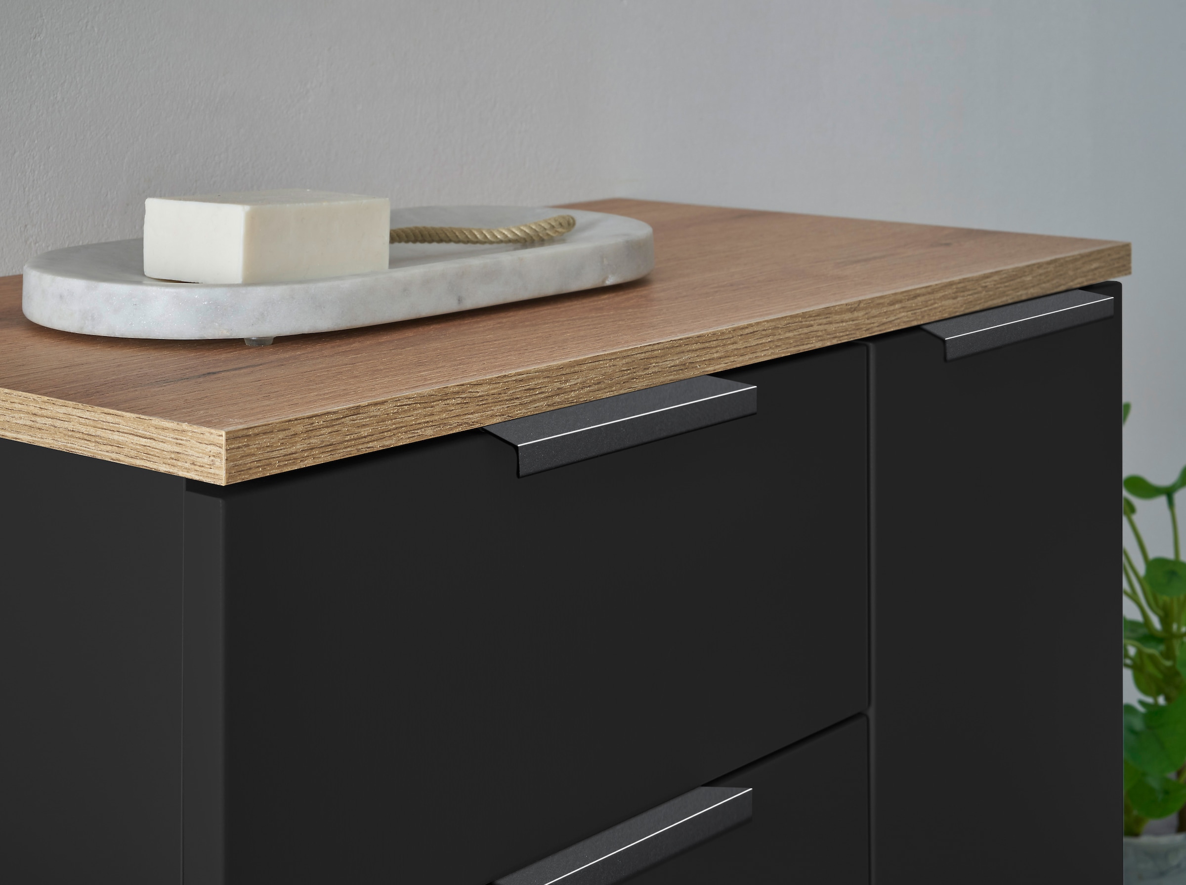 BASIC by Balculina Midischrank »Denver Midischrank, Badezimmerschrank BxHxT 60x106x32«, (1 St.), Breite 60 cm, Tür L/R montierbar, Softclose
