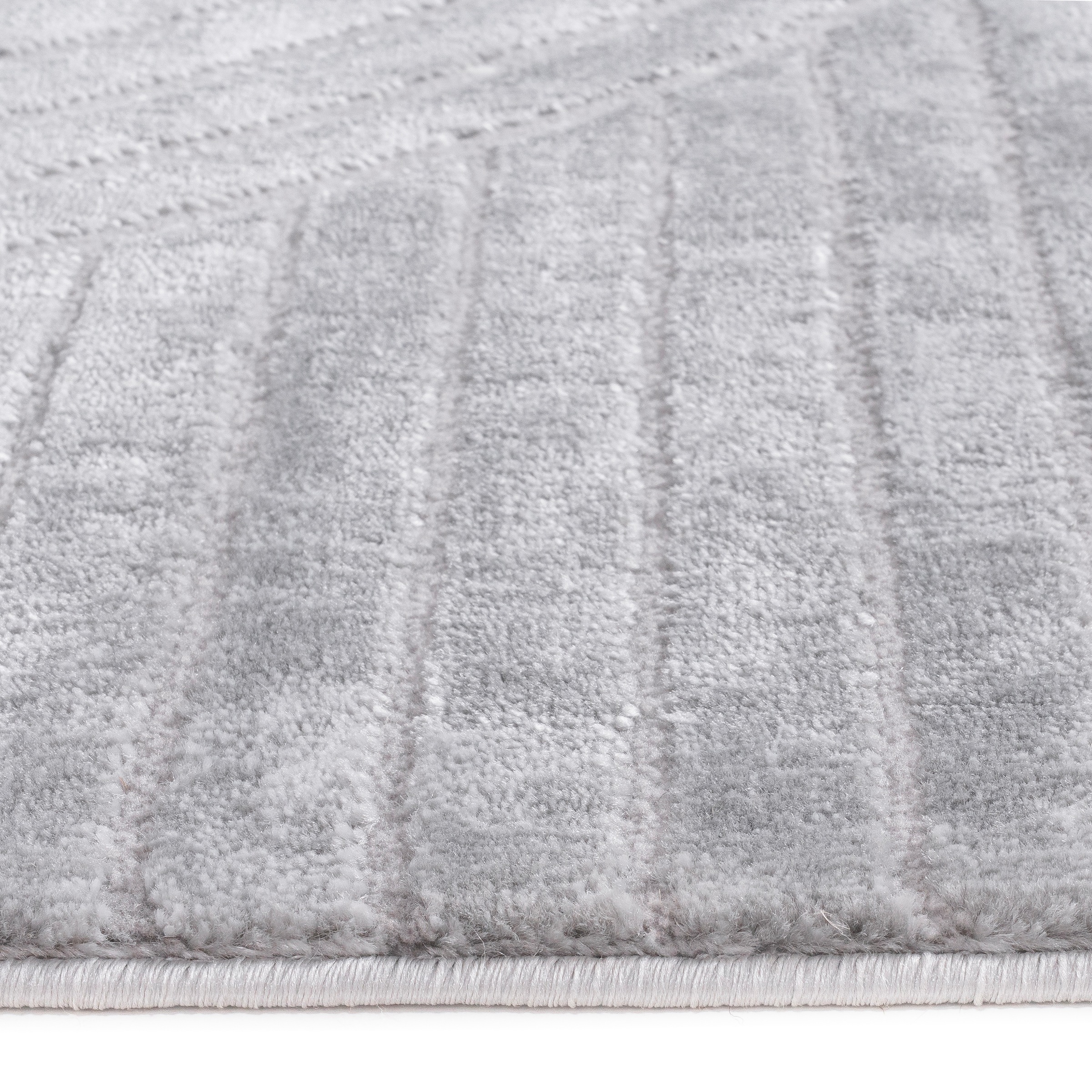 OTTO home Teppich »Luvu, mit Hoch-Tief-Struktur« rechteckig 12 mm Höhe Modernes Design, Boho-Charme, dezenter Glanz, Wohnzimmer, Schlafzimmer