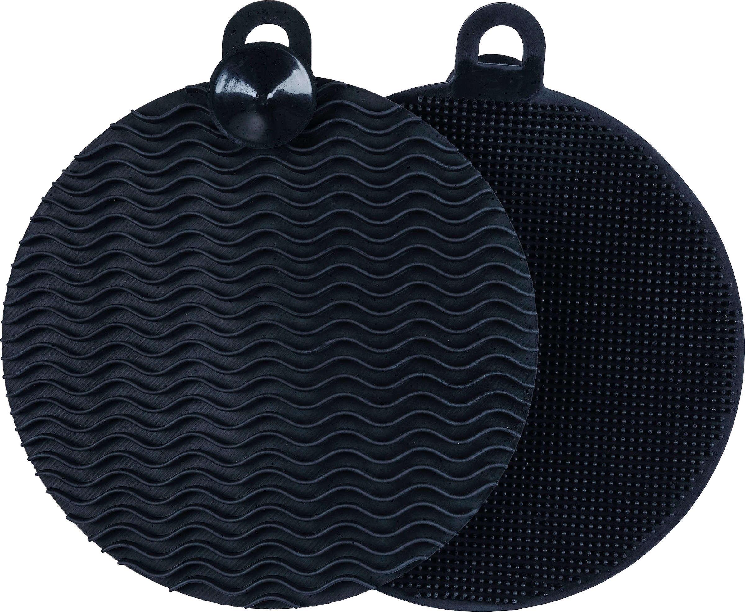 WENKO Küchenorganizer-Set »Black Outdoor Kitchen spül-Set«, (Set, 3 tlg.), Seifenspender und 2 Schwämme