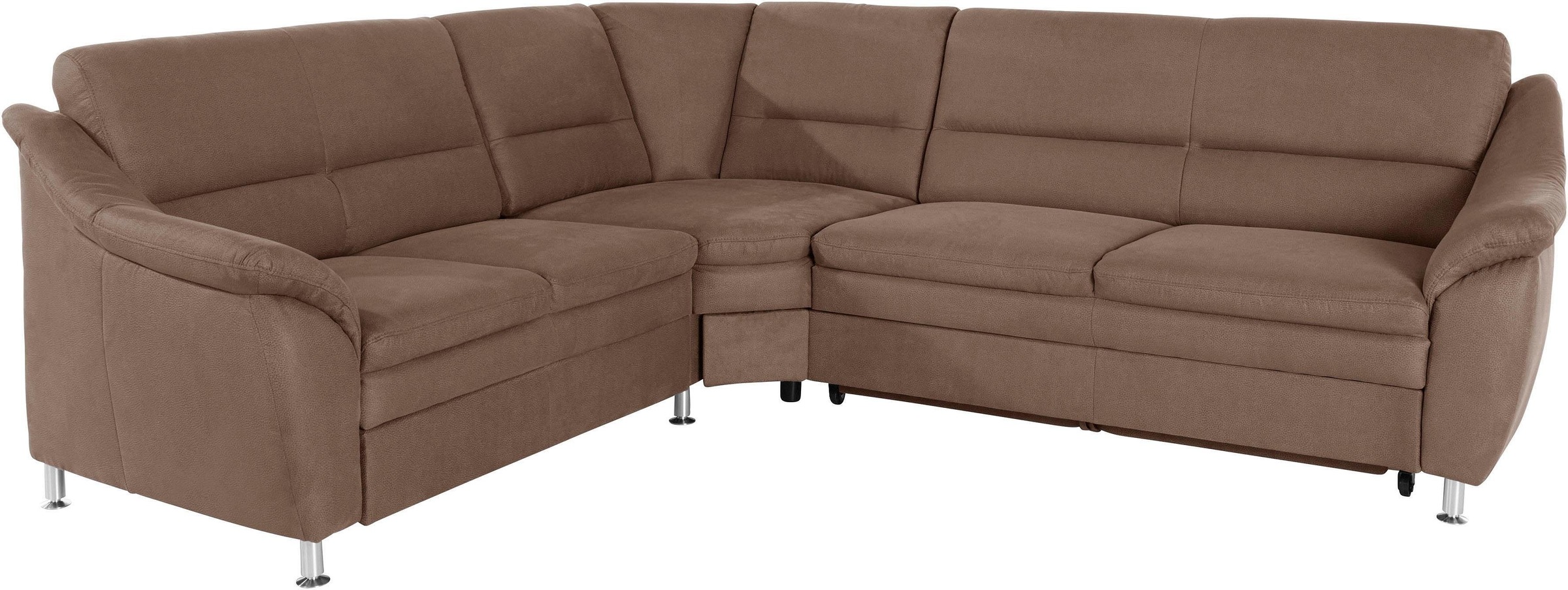 Home affaire Ecksofa "Cardoso L-Form" mit Trapezecke für mehr Sitzkomfort, günstig online kaufen