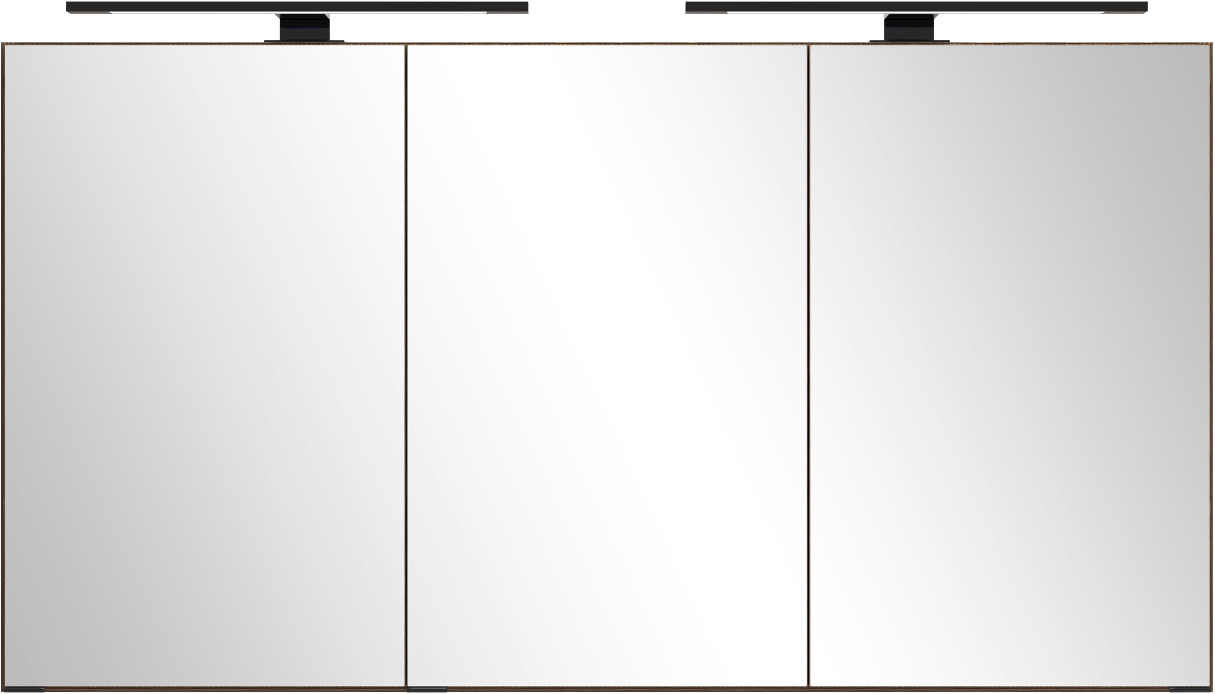 welltime Badmöbel-Set »Welltime, York Waschtisch-Set 120 cm, weißes oder schwarzes Becken«