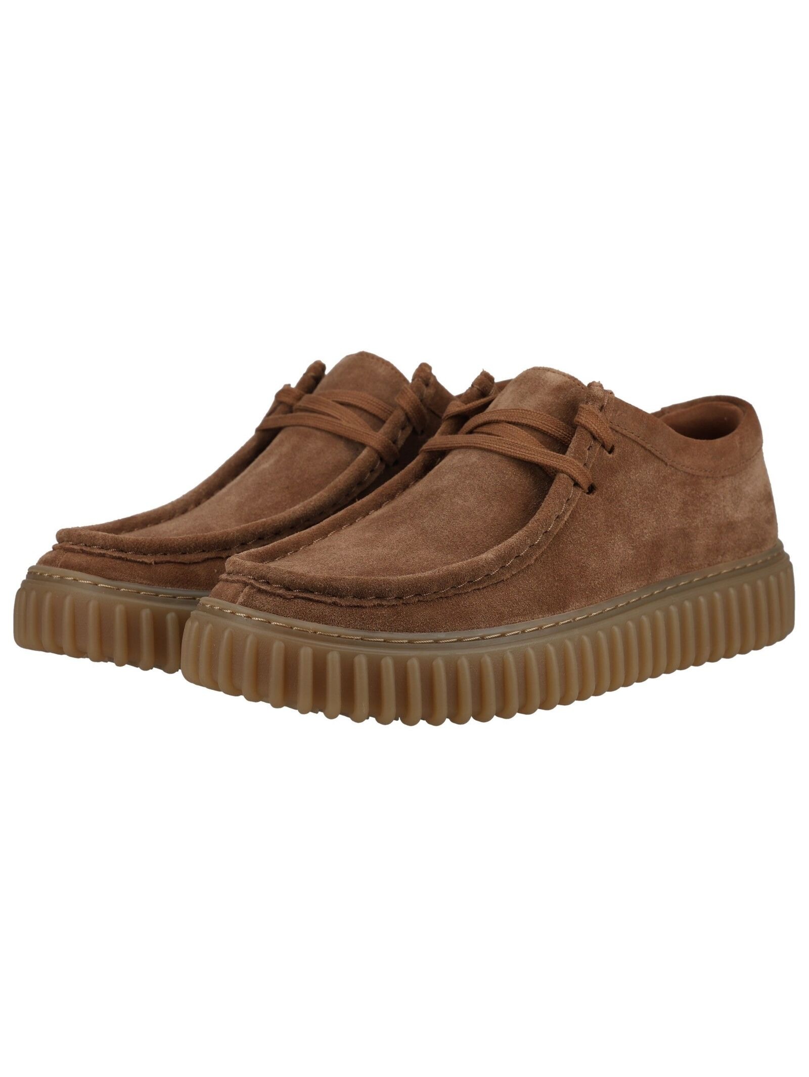 Schnürschuh CLARKS "Torhill", Damen, Gr. 43, braun, Schuhe Schnürschuh, mit gerippter Laufsohle 3