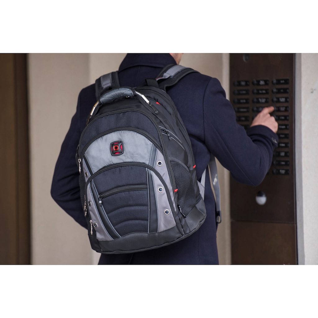 Wenger Laptoprucksack »Synergy, schwarz/grau«