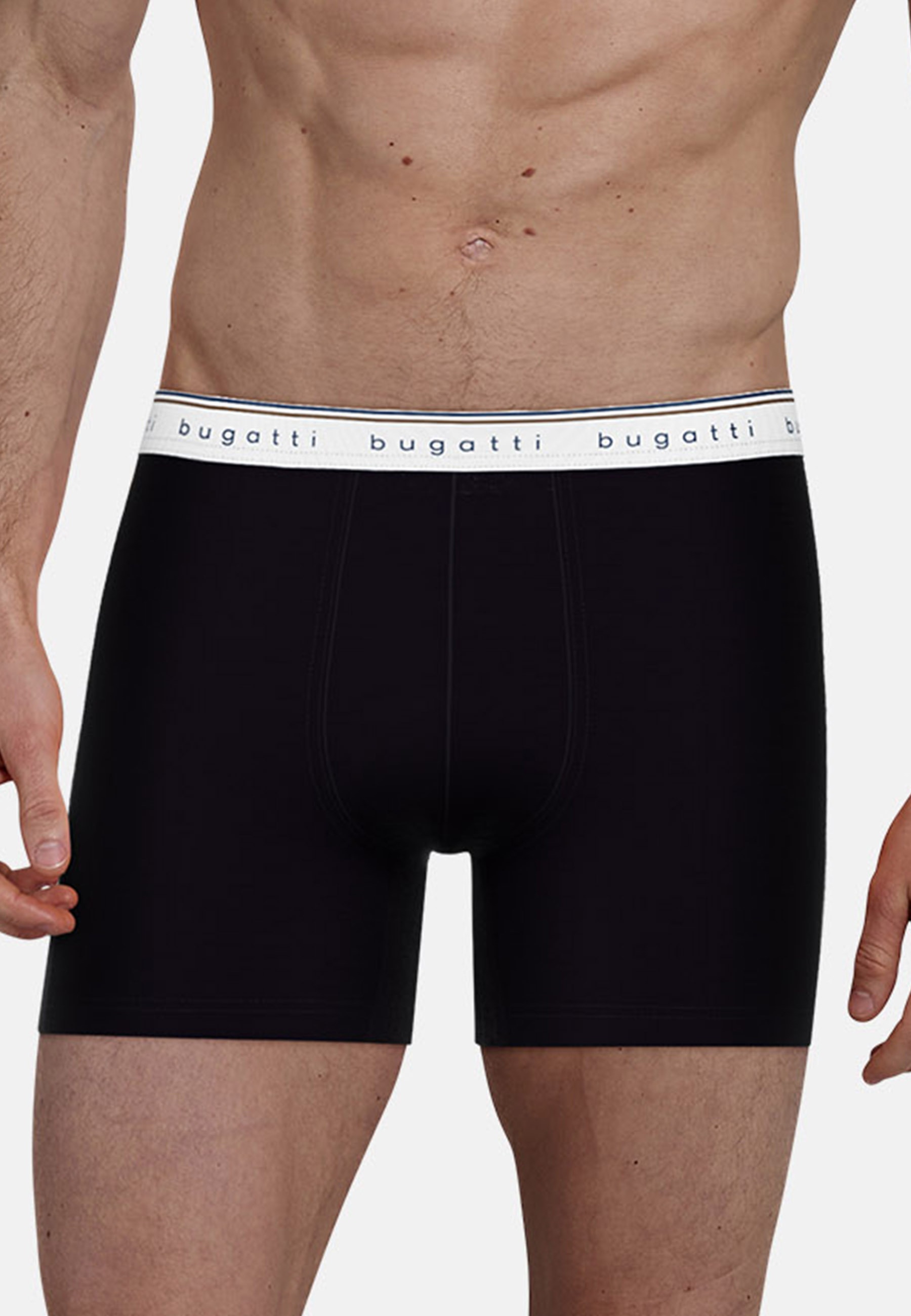 bugatti Boxershorts "Pisa", (3er Pack), Mit elastischem Logobund günstig online kaufen