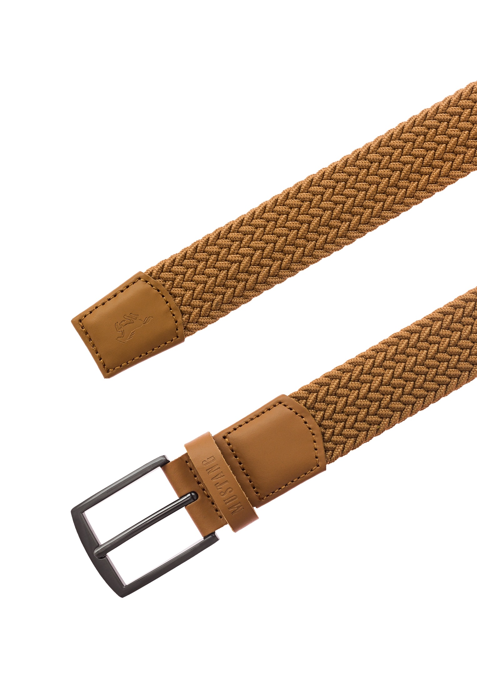 MUSTANG Stretchgürtel 3,5 cm, klassische geschwärzte Dornschließe günstig online kaufen