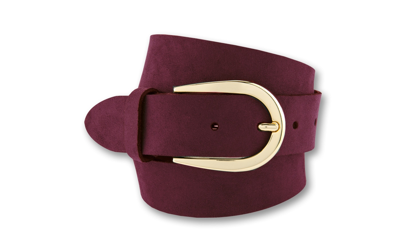 BERND GÖTZ Ledergürtel »Ledergürtel mit hufeisenförmiger Goldschließe«