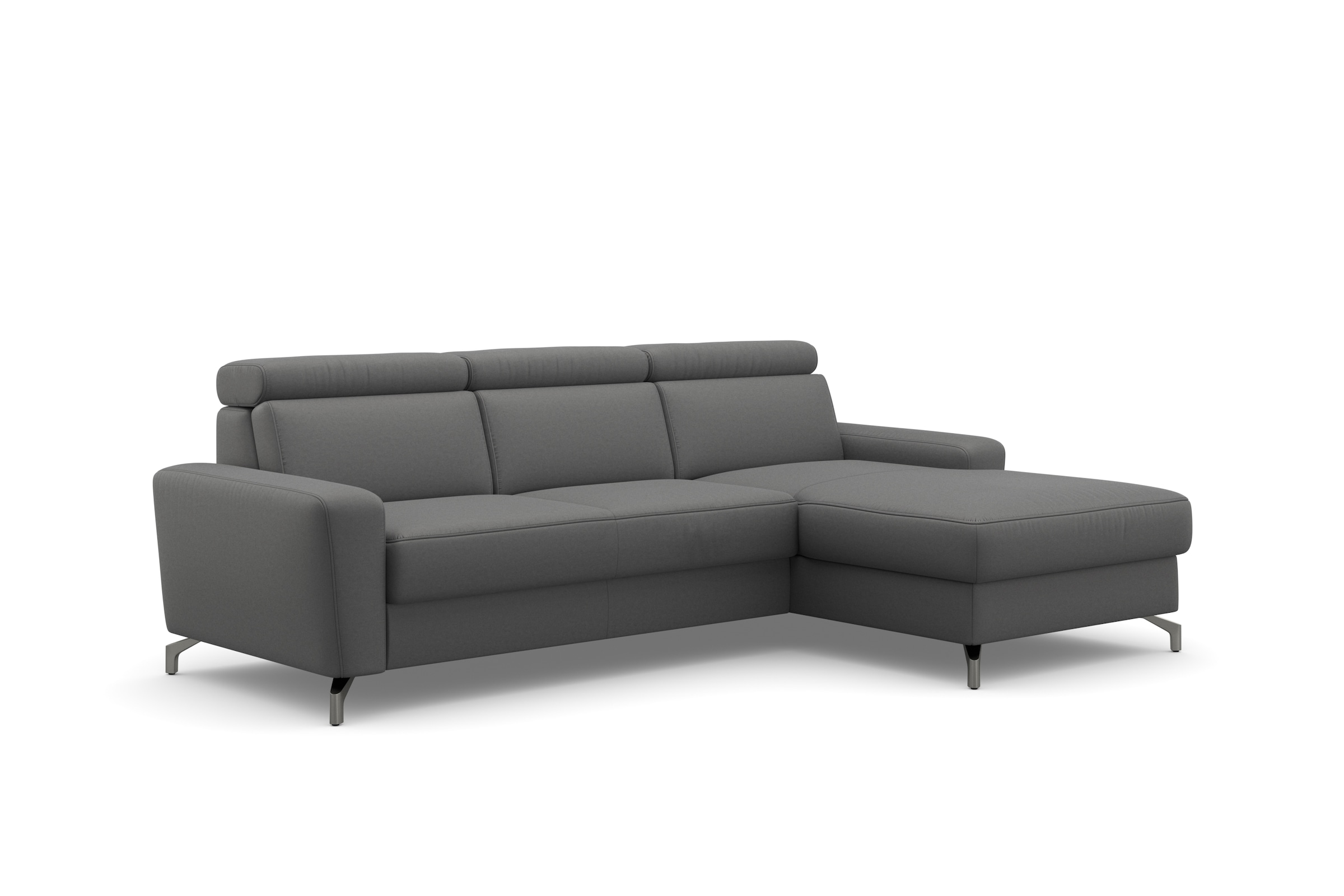 sit&more Ecksofa »Scarlett L-Form« inklusive Kopfteilverstellung, wahlweise mit Bettfunktion, Bettkasten