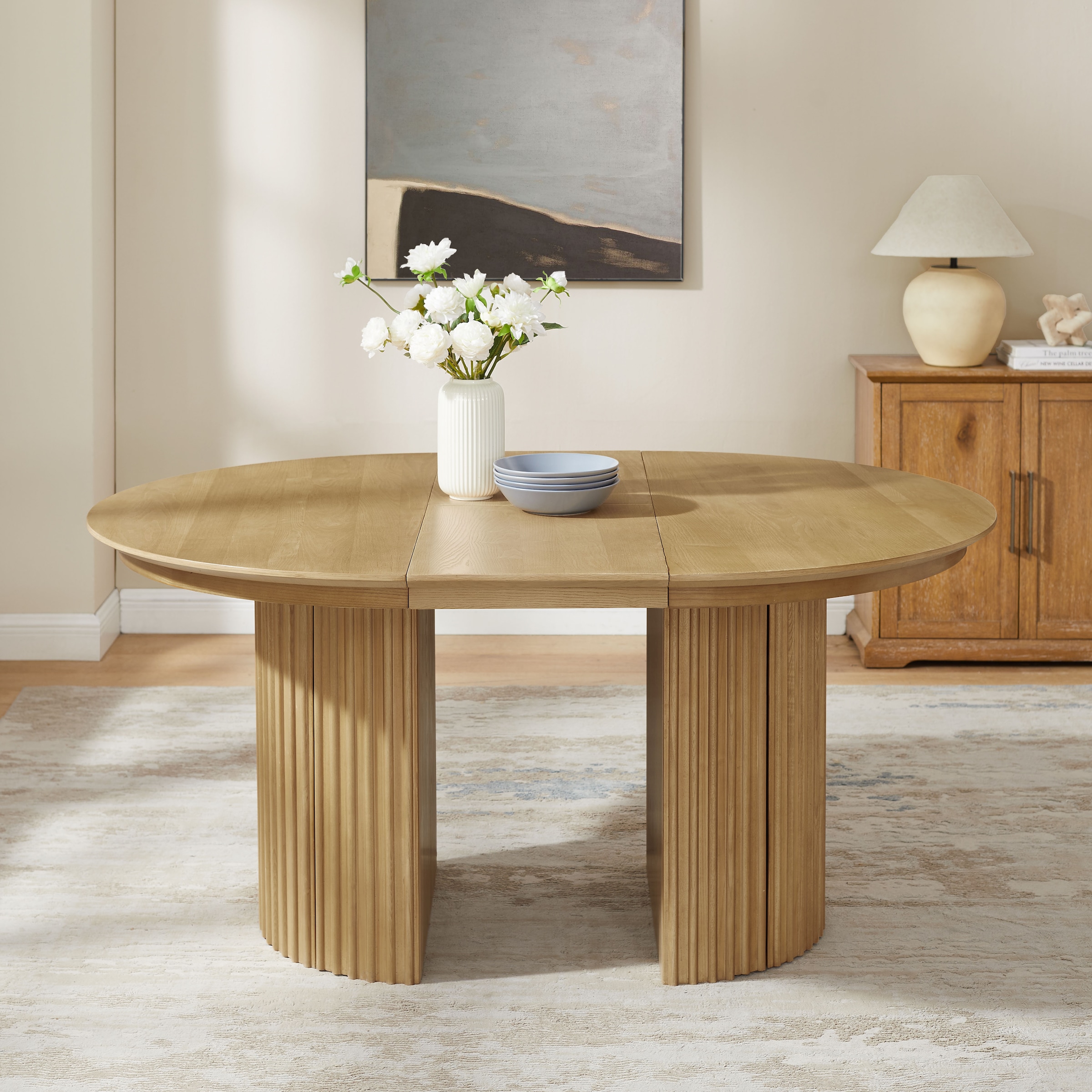 OTTO home Esstisch »Clozie« Design-Esstisch in Eichenoptik mit cleverem Stauraum & Ausziehfunktion