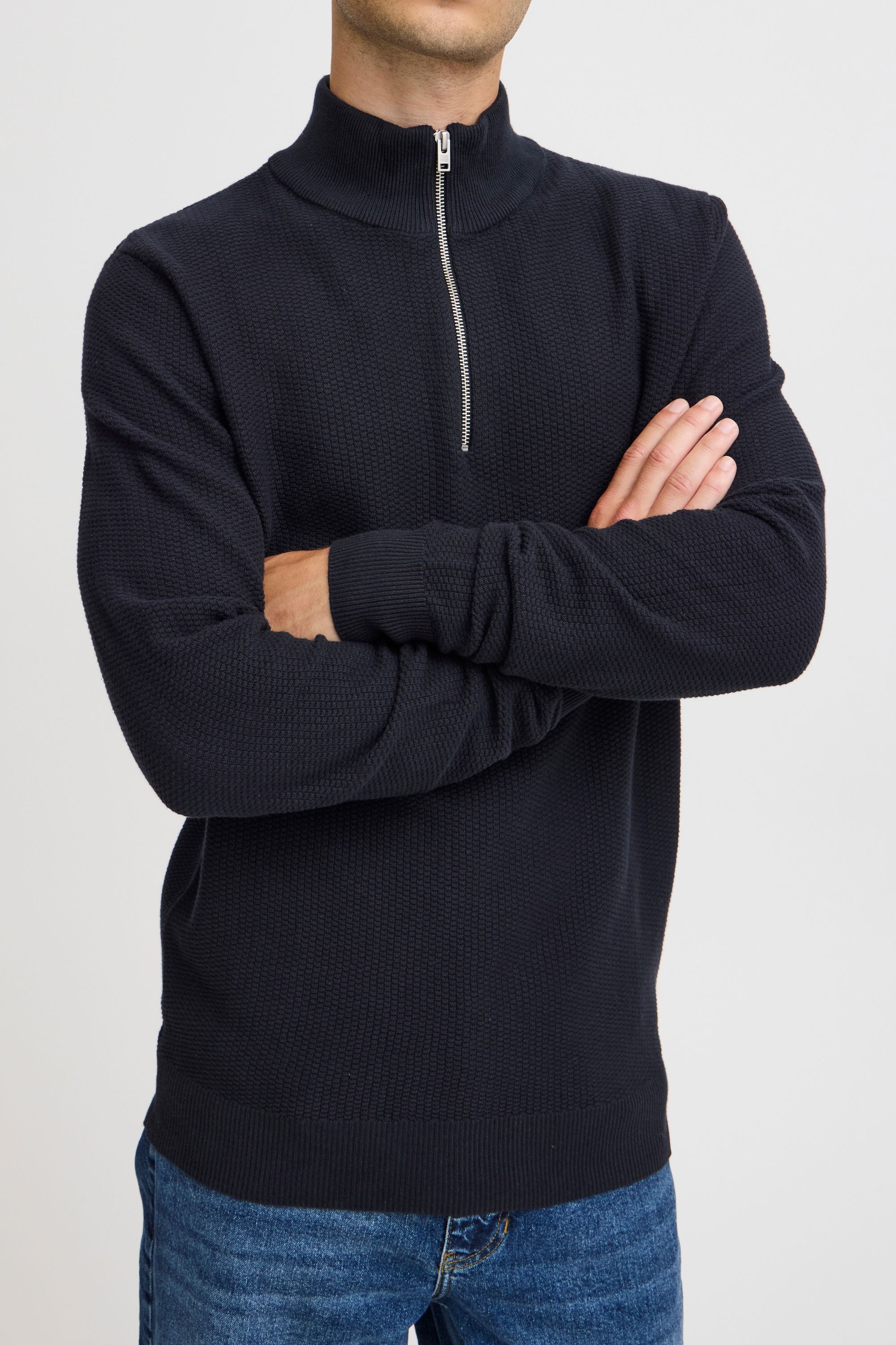 Casual Friday Troyer »Troyer CFKARL 0160 structured halfzip knit«