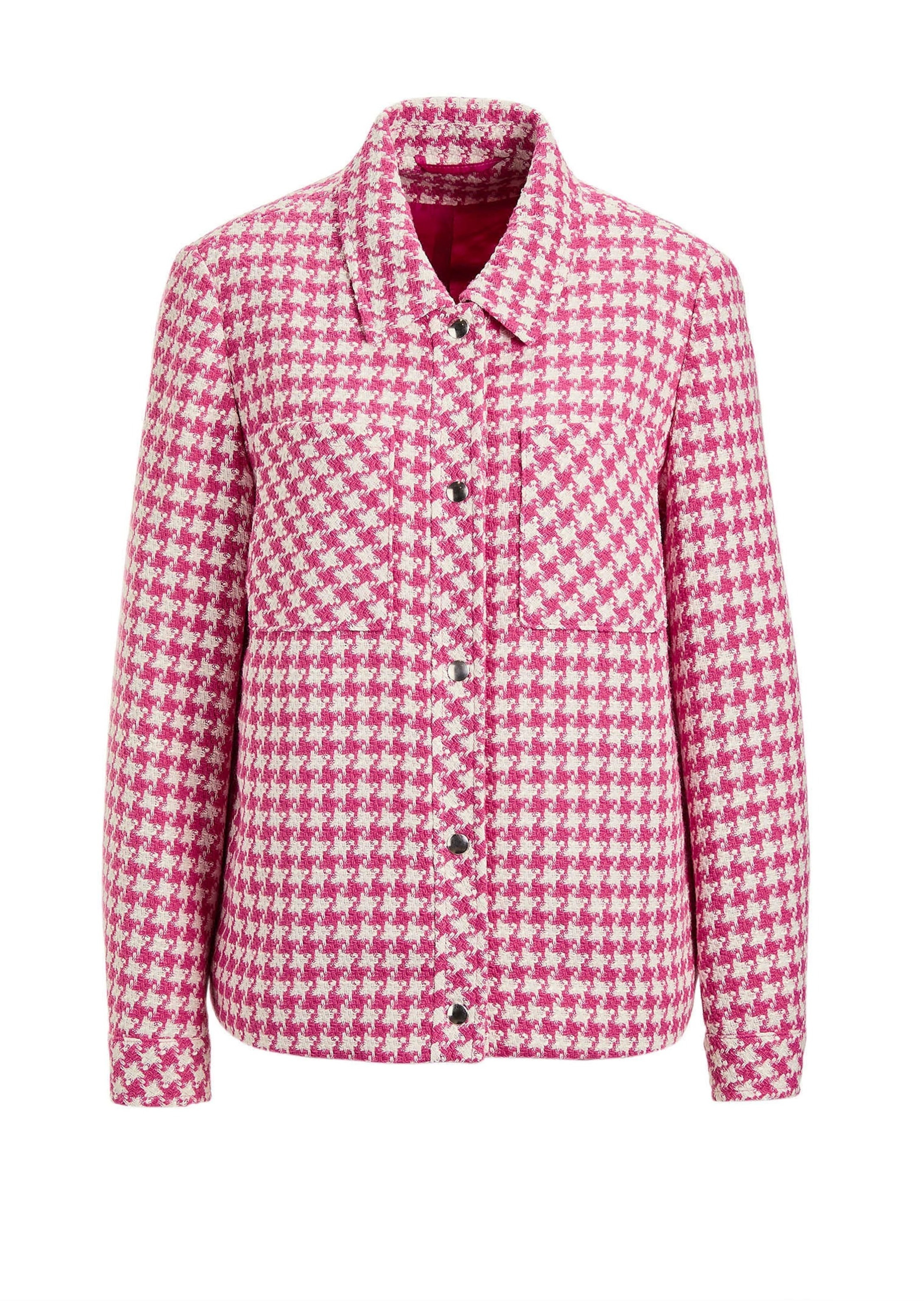 GOLDNER Damen Jackenblazer "Blazer mit Hahnentrittmuster", grün, Gr. 54, Obermaterial: 62% Baumwolle CO. 23% Polyester PES. 11% Polyacryl PAN. 4%