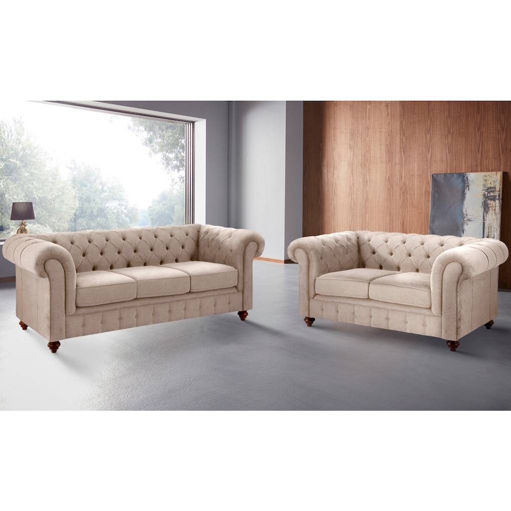 Home affaire Sitzgruppe »Chesterfield«, (2 tlg.)