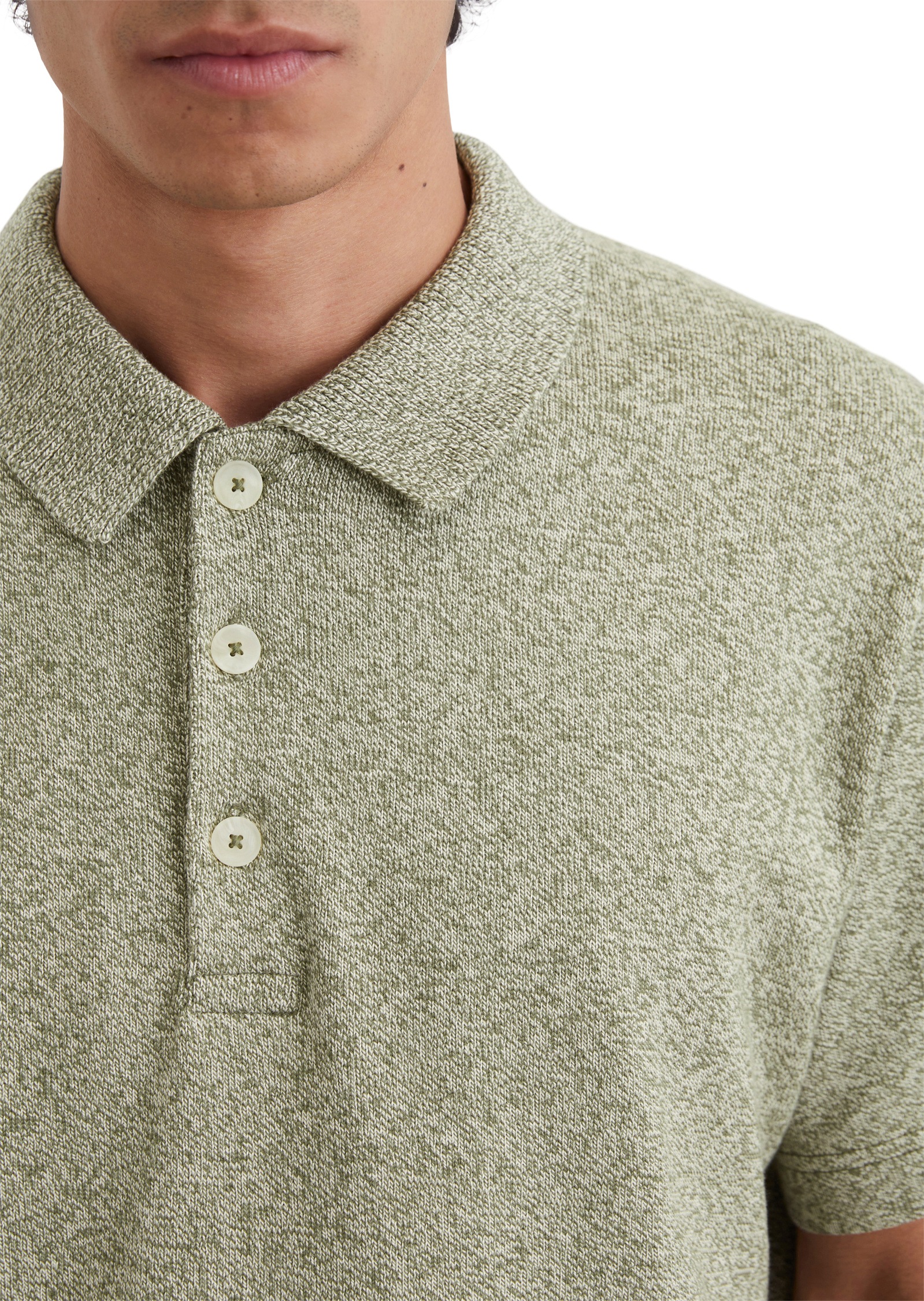 Marc O'Polo Poloshirt »aus garngefärbtem Mouliné-Garn«