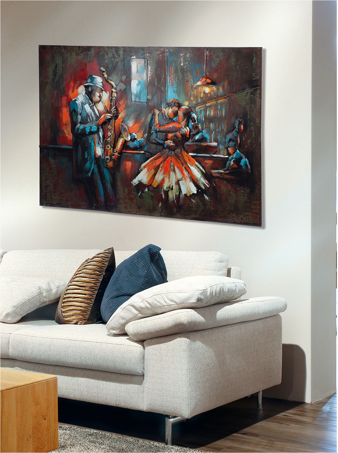 GILDE Metallbild "Bild rechteckig Bartime" Menschen 1 Stk. tlg.