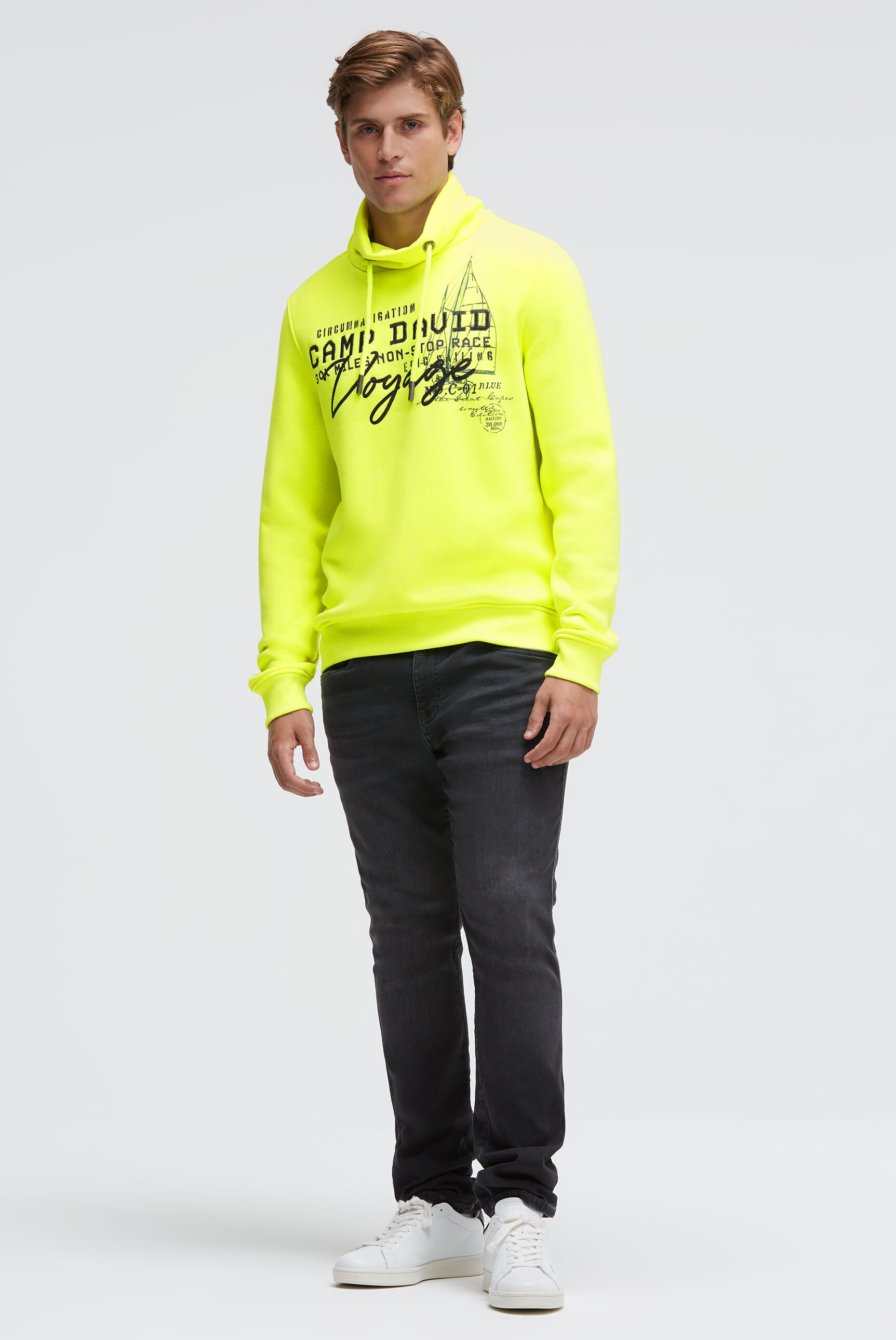 CAMP DAVID Sweater , mit Stehkragen
