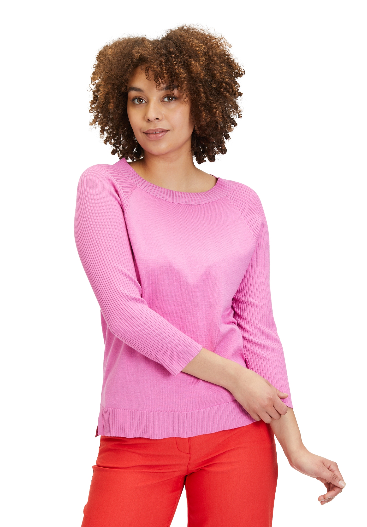 Betty Barclay Strickpullover Betty Barclay Feinstrickpullover mit Rippenstr günstig online kaufen