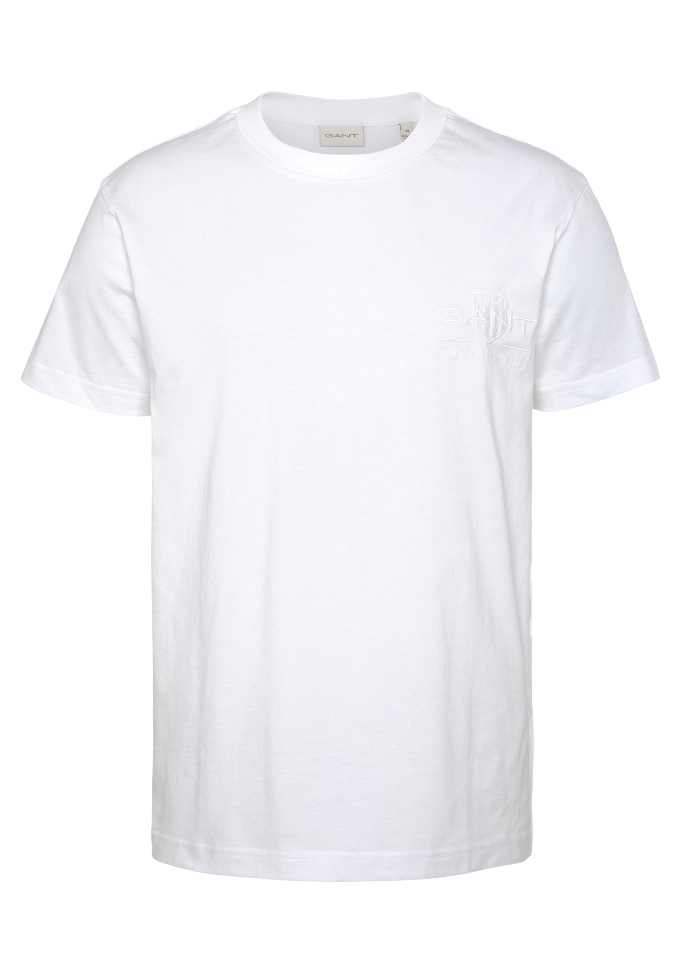Gant T-Shirt »REG MED TONAL SHIELD SS TSHIRT«, mit Logostickerei auf der  Brust ▷ bestellen | BAUR
