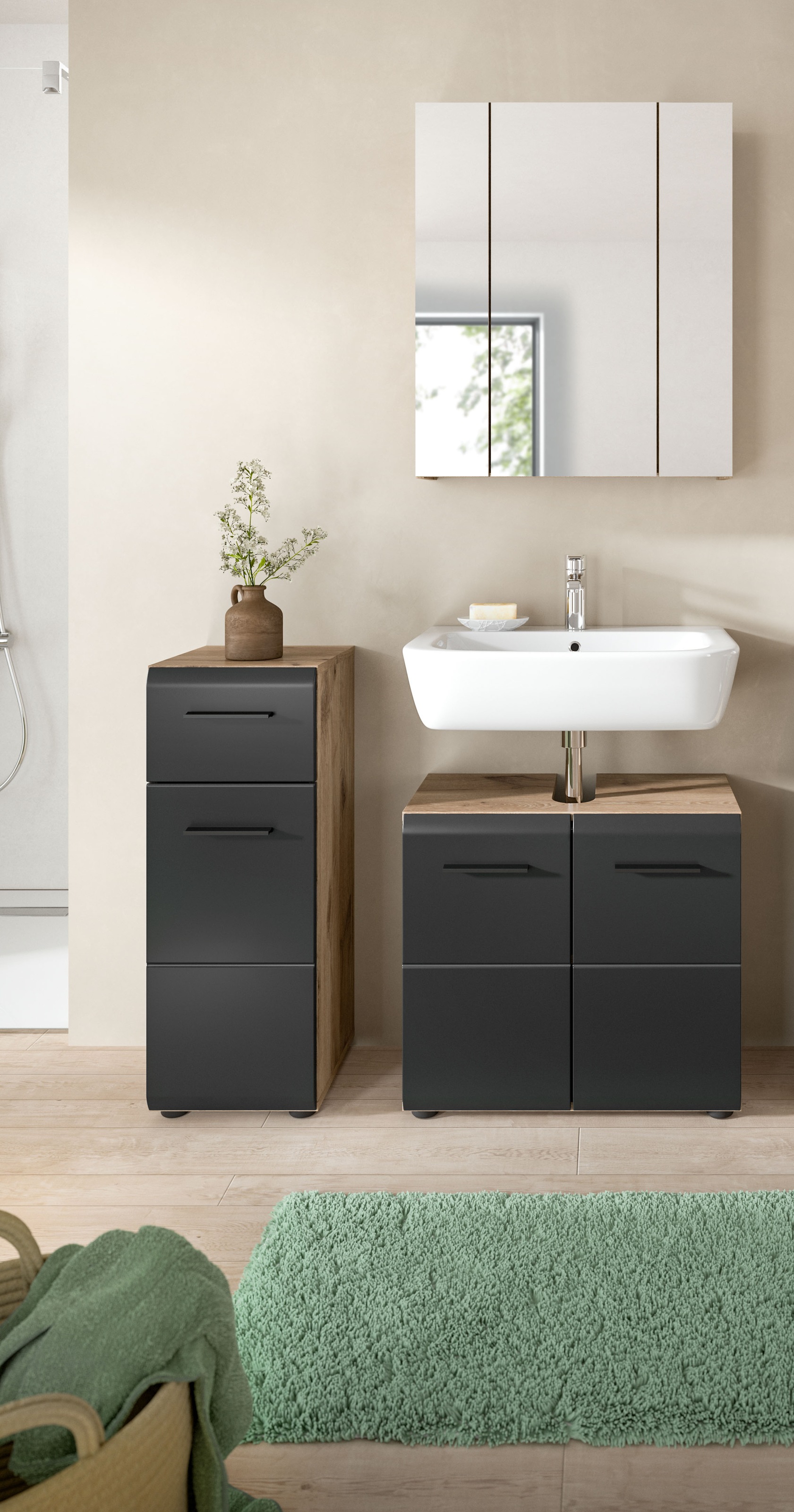 INOSIGN Badmöbel-Set "FLORENZ, TOPSELLER, 3-teilige Badkombination, hochwer günstig online kaufen