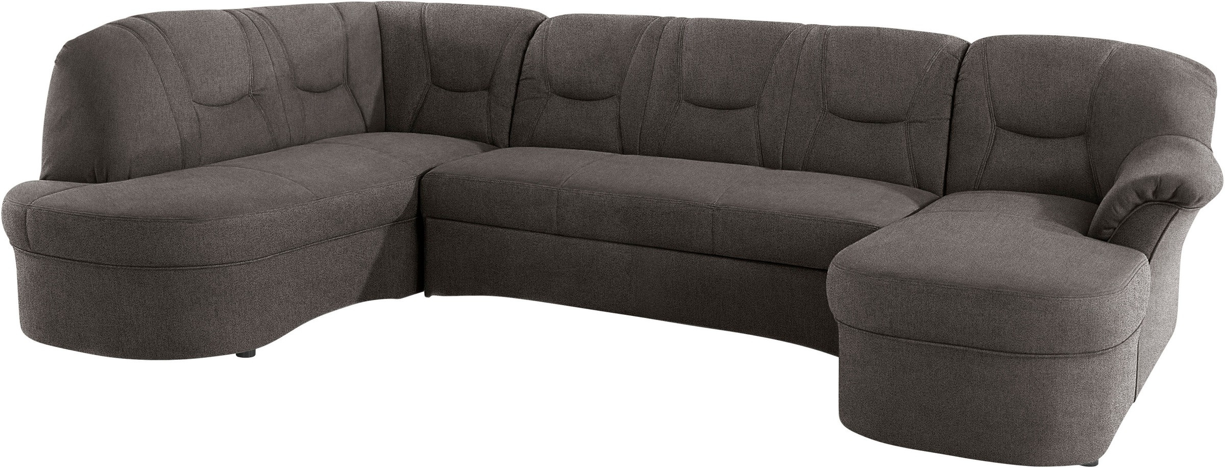 DOMO collection Wohnlandschaft »Sarafina, zeitlos und komfortabel, optional mit Federkern, U-Form«, wahlweise mit Bettfunktion