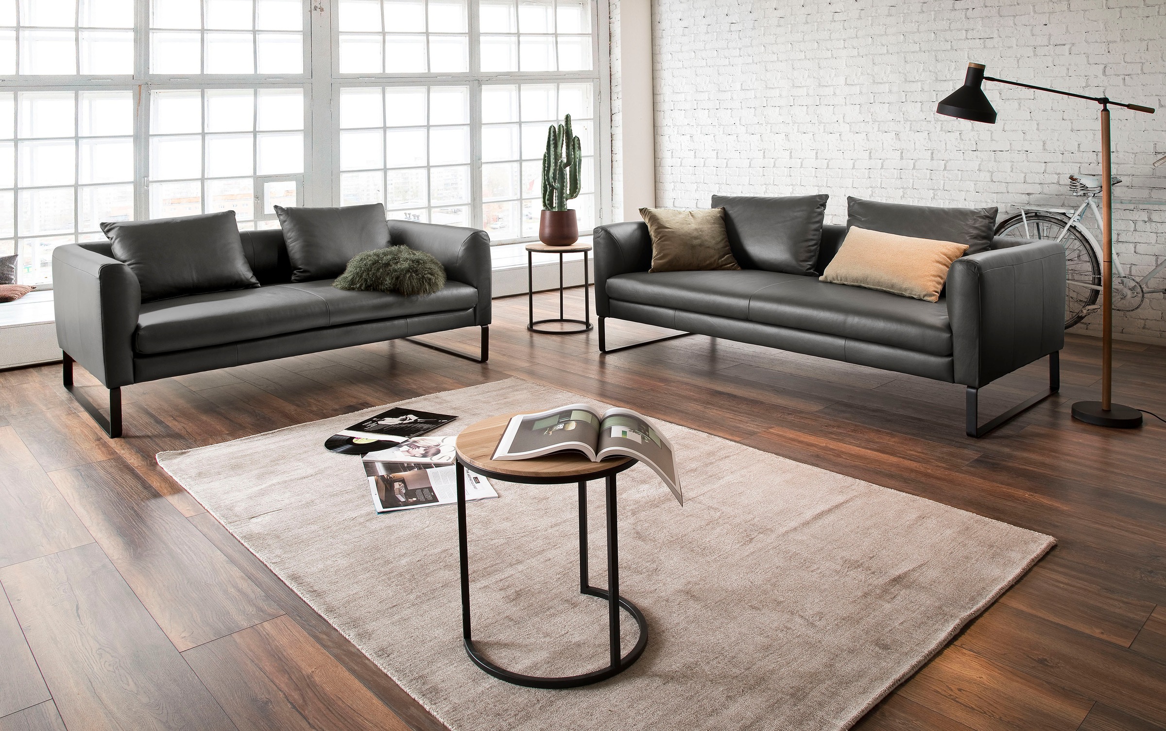 3C Candy 2,5-Sitzer »Avola elegantes Leder Sofa mit tollem Sitzkomfort, bequem«, tolle Details und hochwertige Verarbeitung