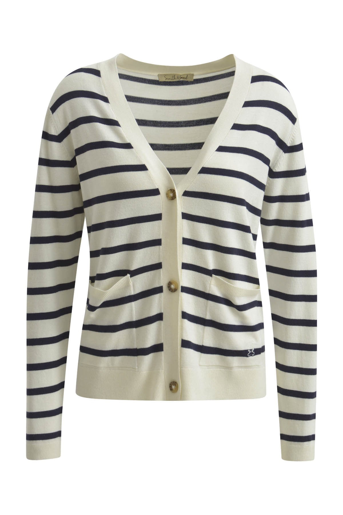 Smith & Soul Strickjacke mit V-Ausschnitt, Viskosemix