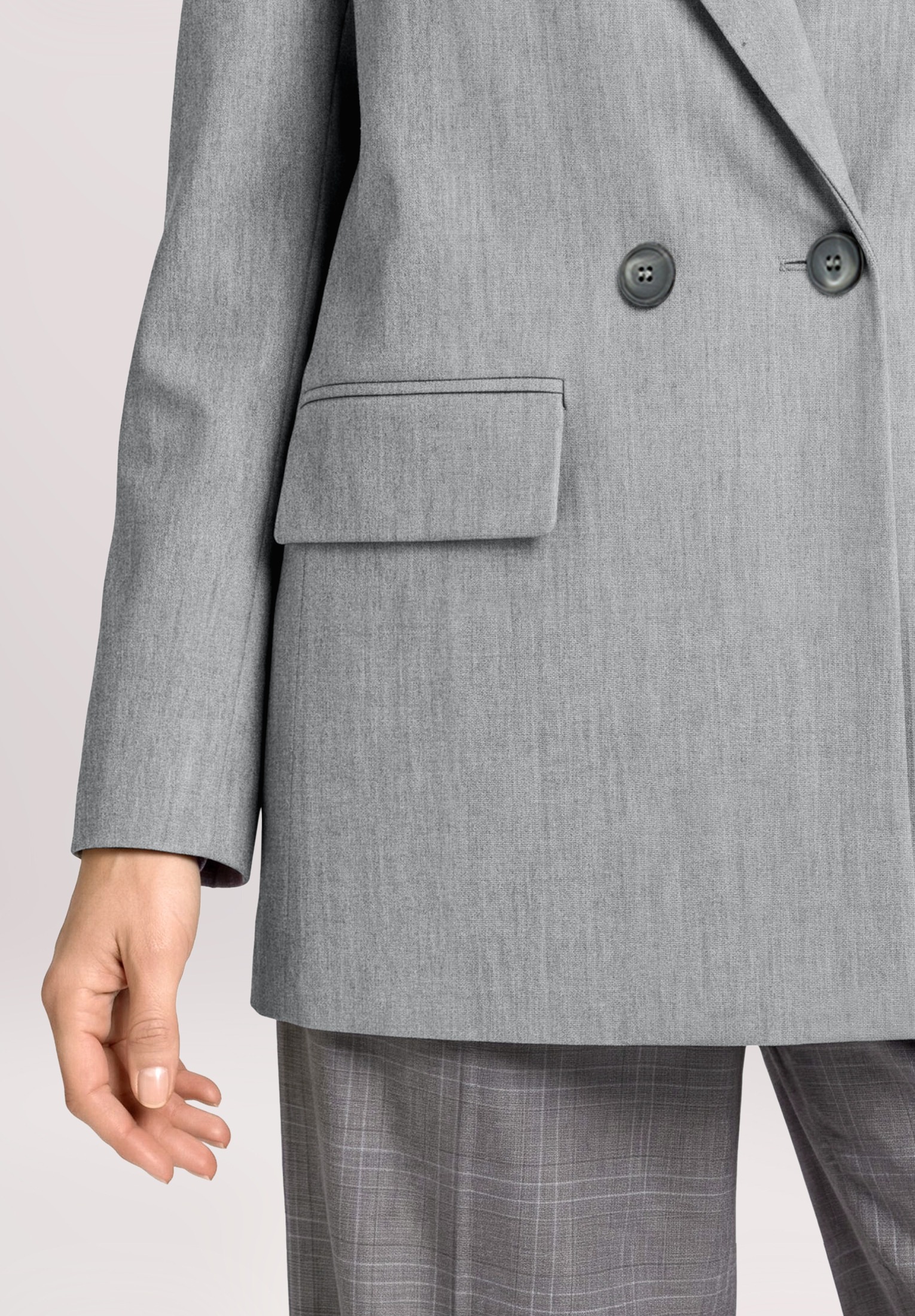 Betty&Co Longblazer »Damen mit Taschen«