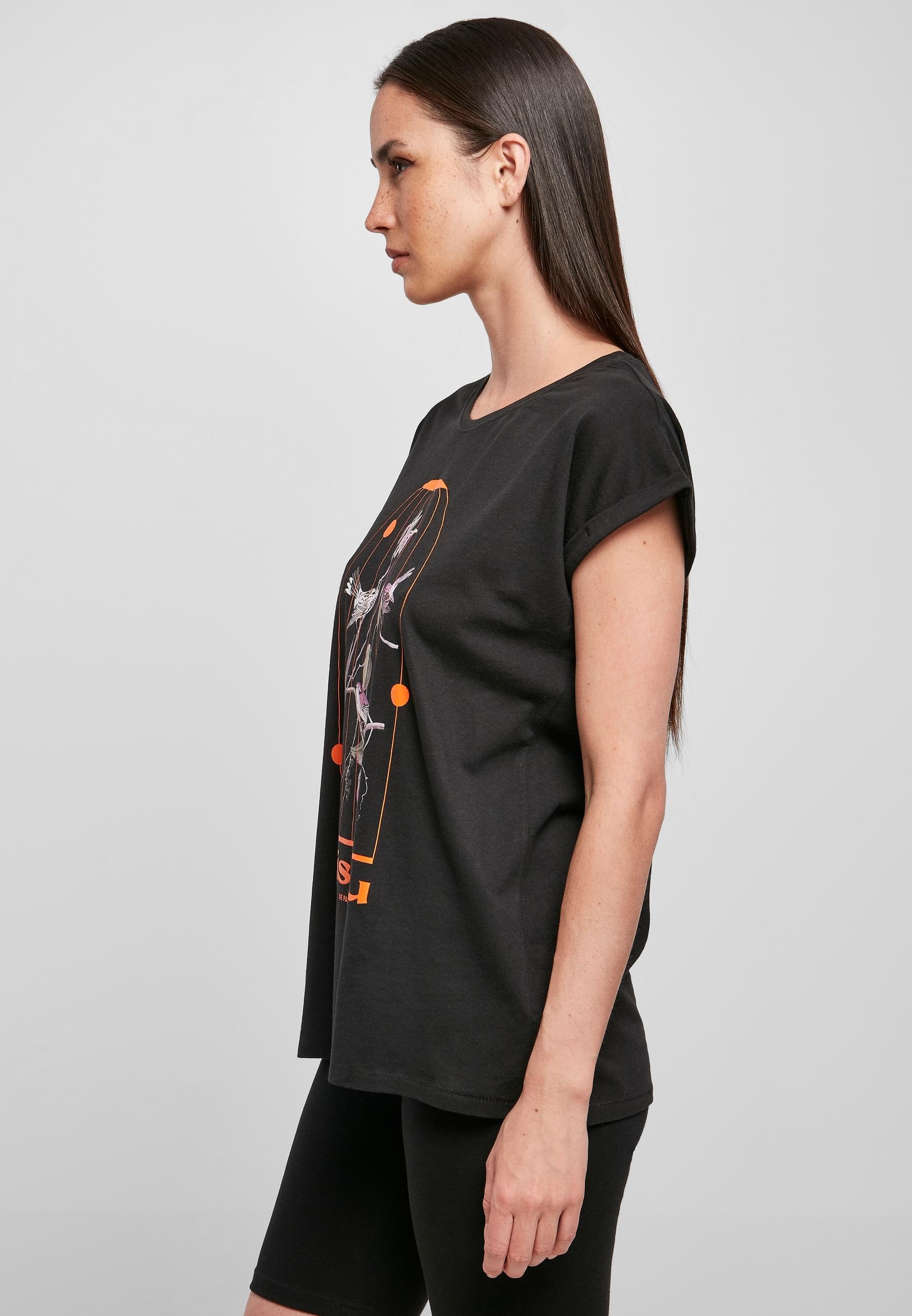 MisterTee Kurzarmshirt »MisterTee Damen Ladies L´oiseau De Paradis Tee«, (1 tlg.)