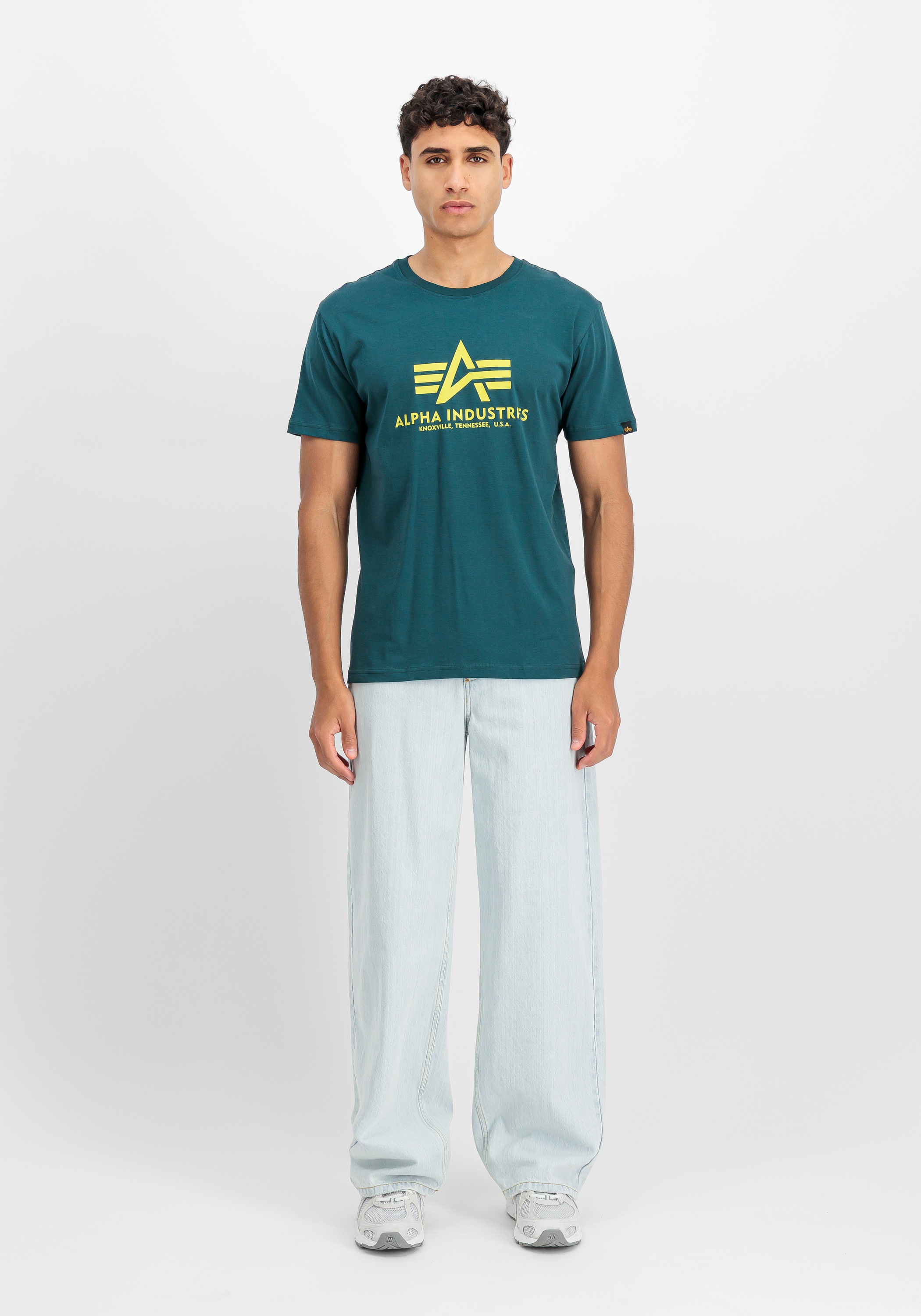 Alpha Industries Basic Short Sleeve T-Shirt Deep Petrol XL 5
