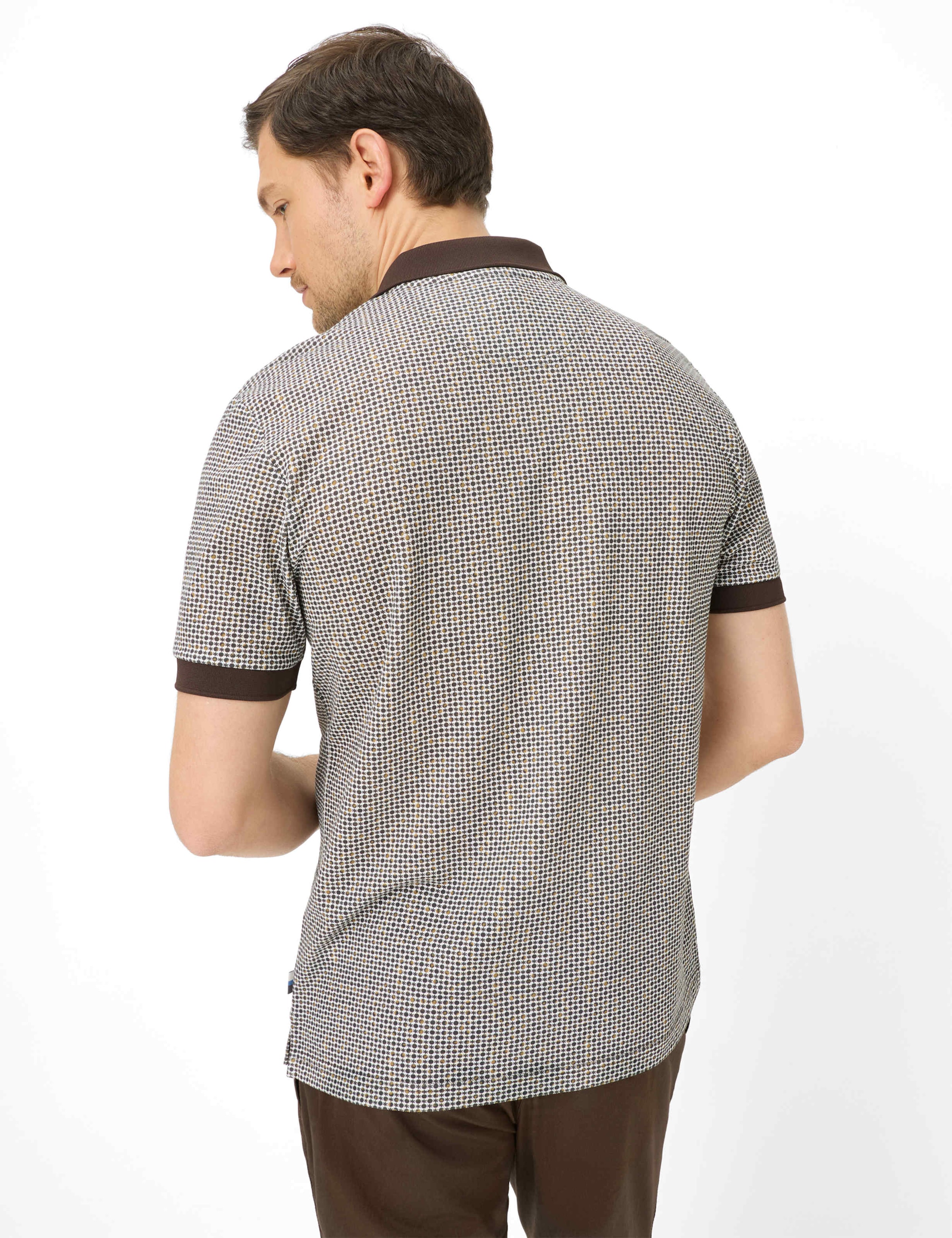 BRAX Perry Herren Poloshirt Braun 4XL 5