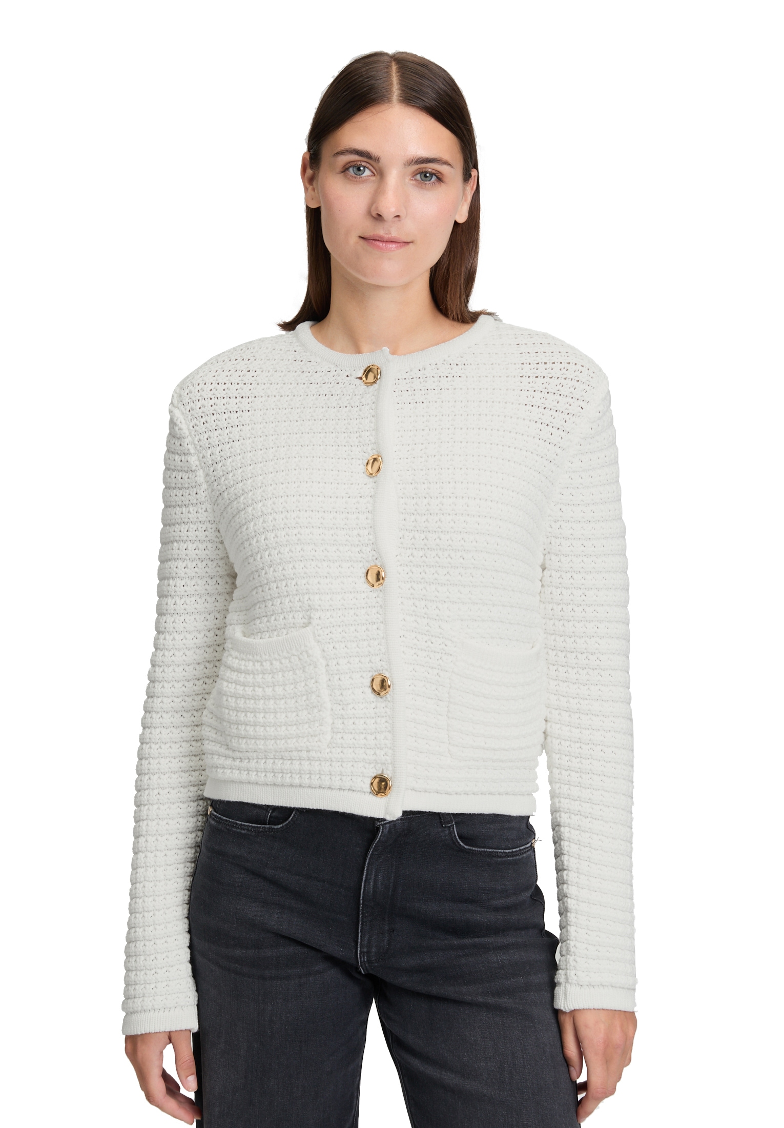 Betty&Co Strickjacke "Betty & Co Damen Strick-Cardigan mit Knopfleiste" günstig online kaufen