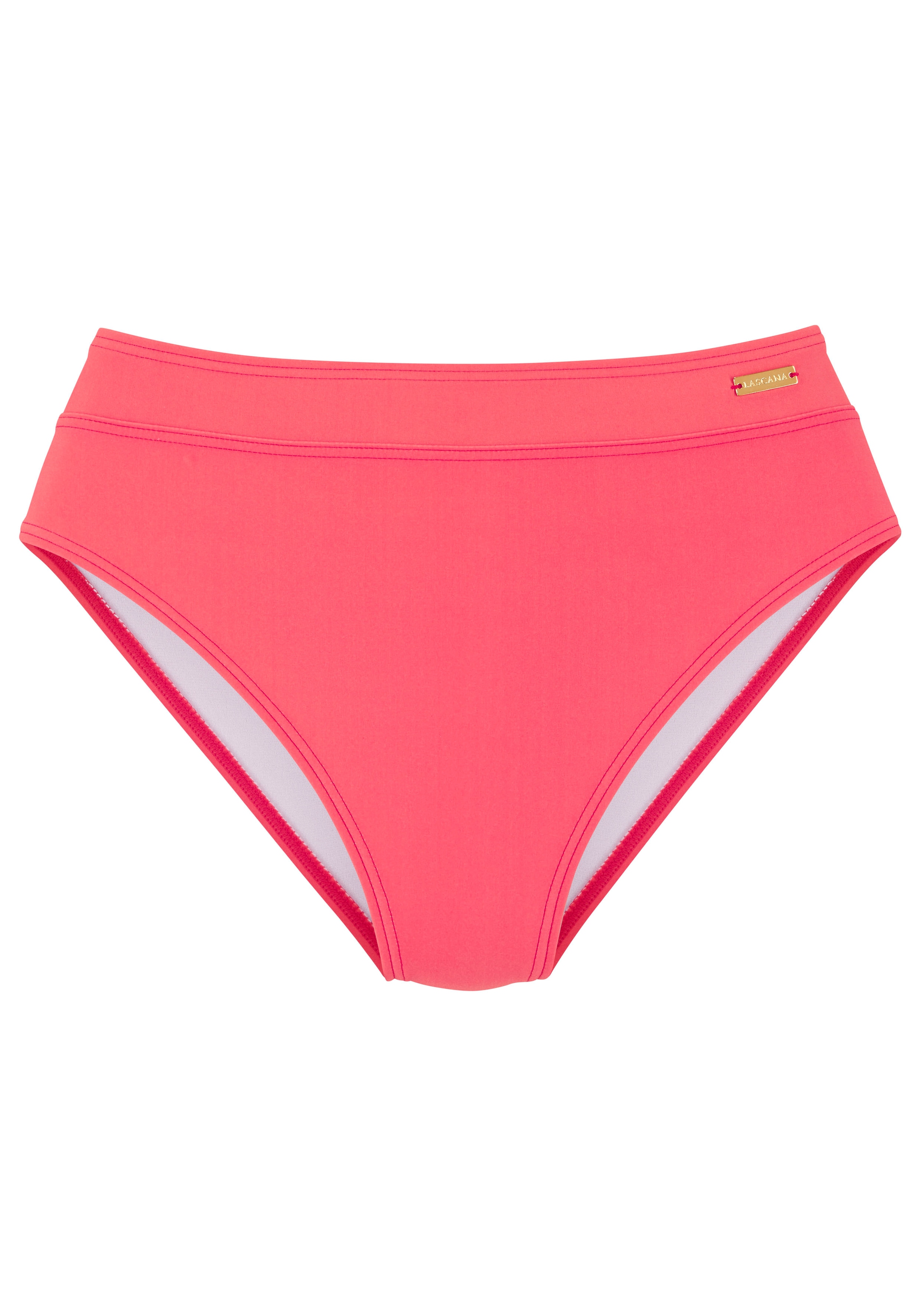 LASCANA Highwaist-Bikini-Hose »Lolo«, mit angesetztem Bündchen