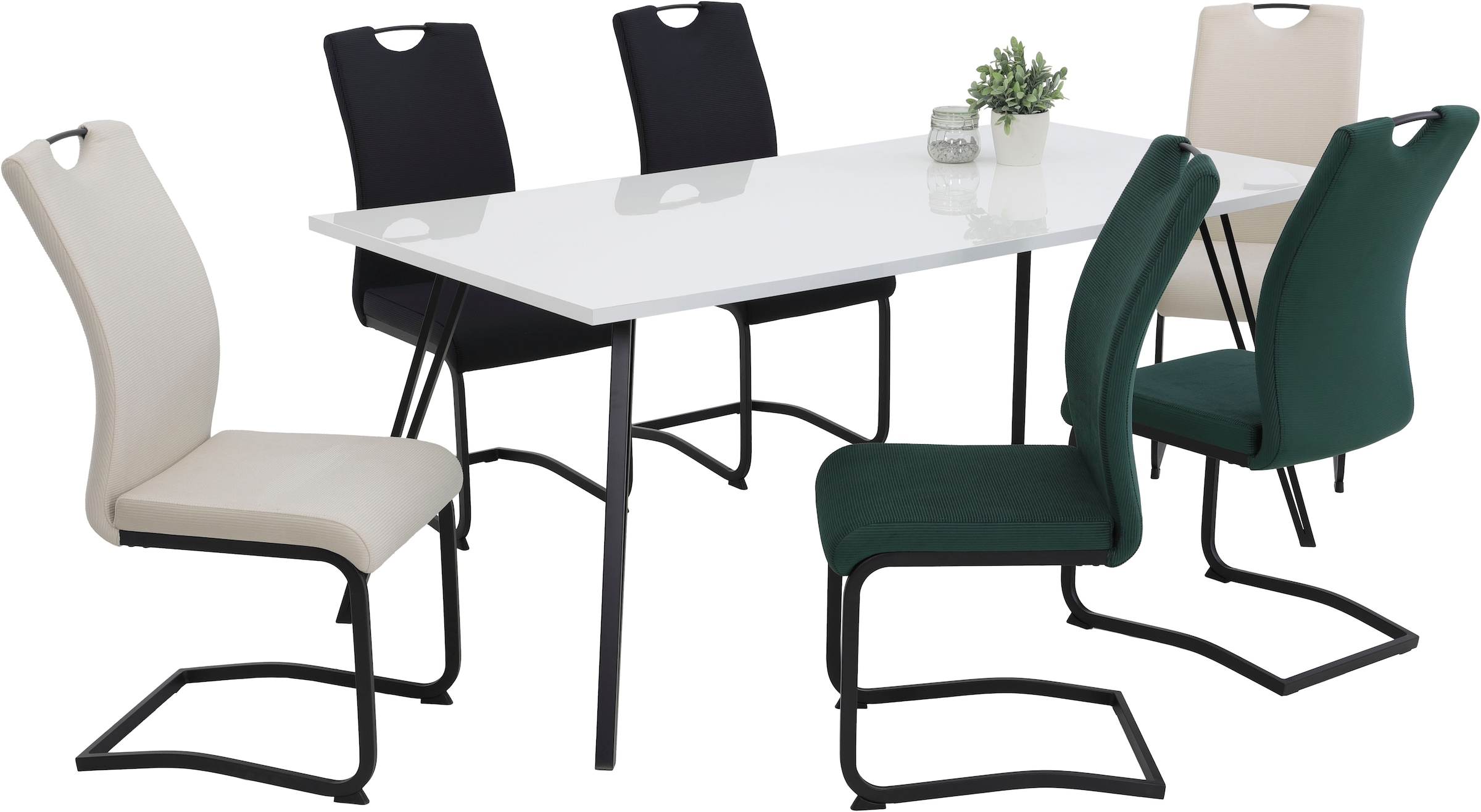 HELA Freischwinger "RIGA II" (Set) 4 Stk.Freischwinger,Vierkantrohrgestell, günstig online kaufen