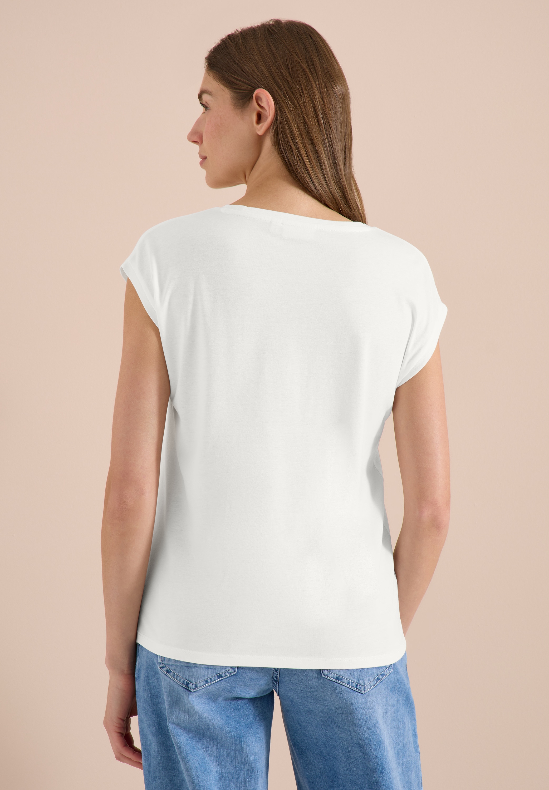 Cecil V-Shirt mit femininem V-Ausschnitt
