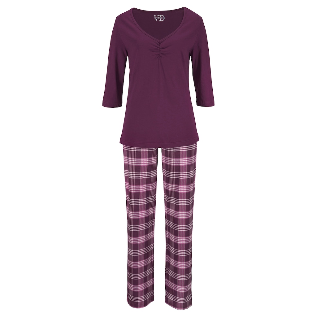 Vivance Dreams Pyjama, (4 tlg., 2 Stück)