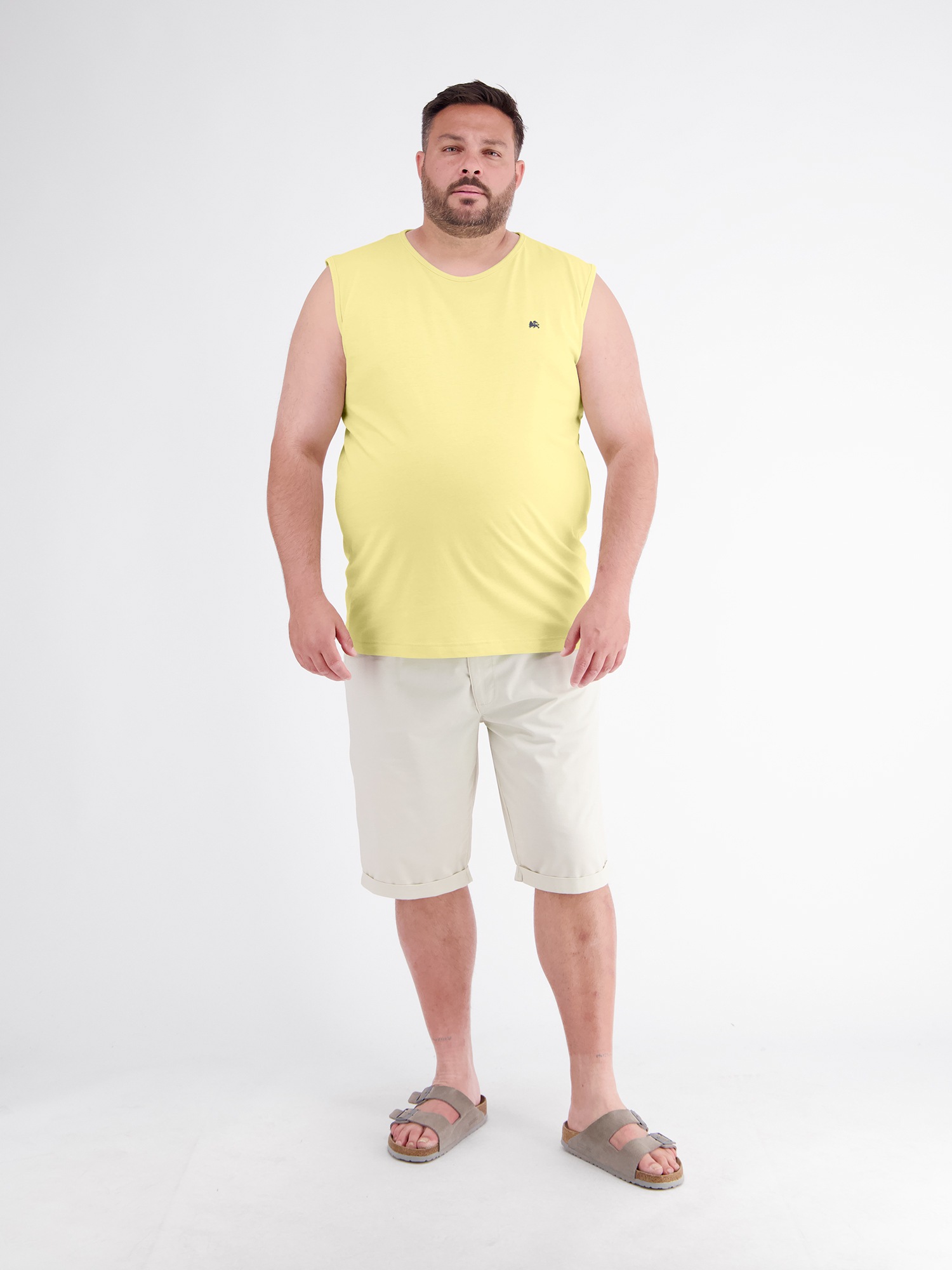 LERROS Muskelshirt »Sportliches Baumwoll-Tanktop mit O-Neck, große Größen«