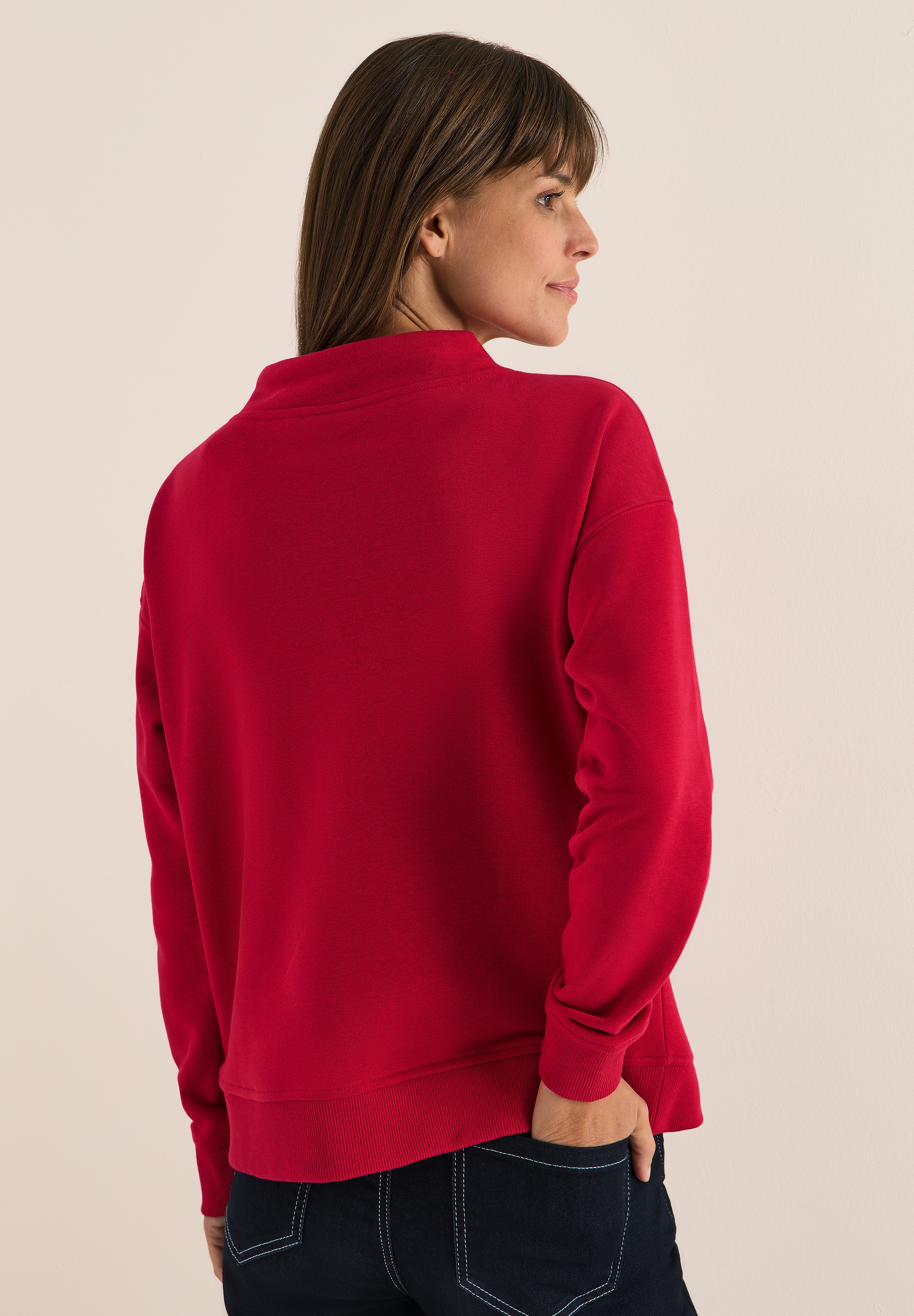 Cecil Sweatshirt mit Stehkragen günstig online kaufen