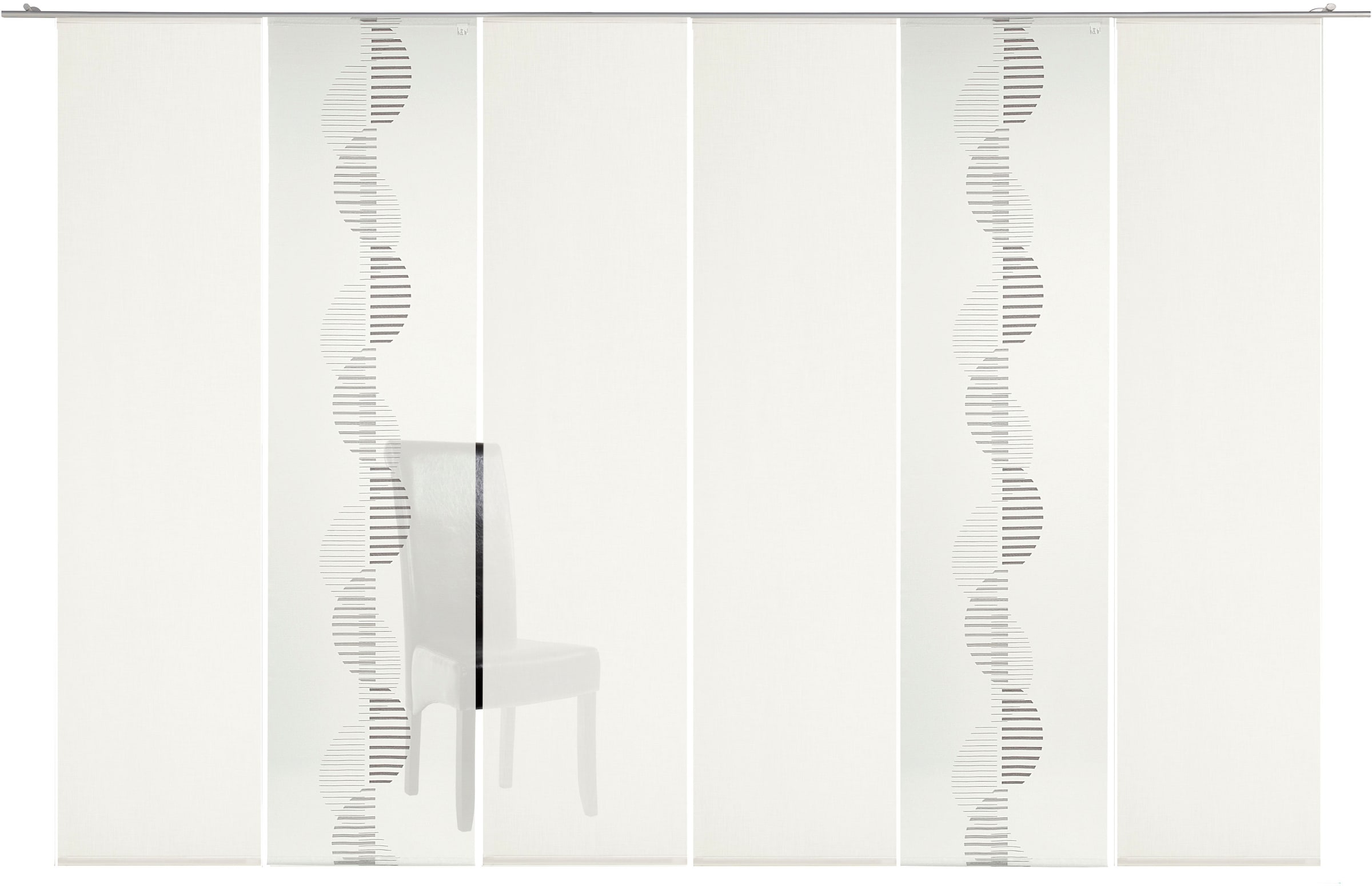 Neutex for you Schiebegardine "Indie" Paneelwagen 6 Stk. tlg. moderne Natur günstig online kaufen