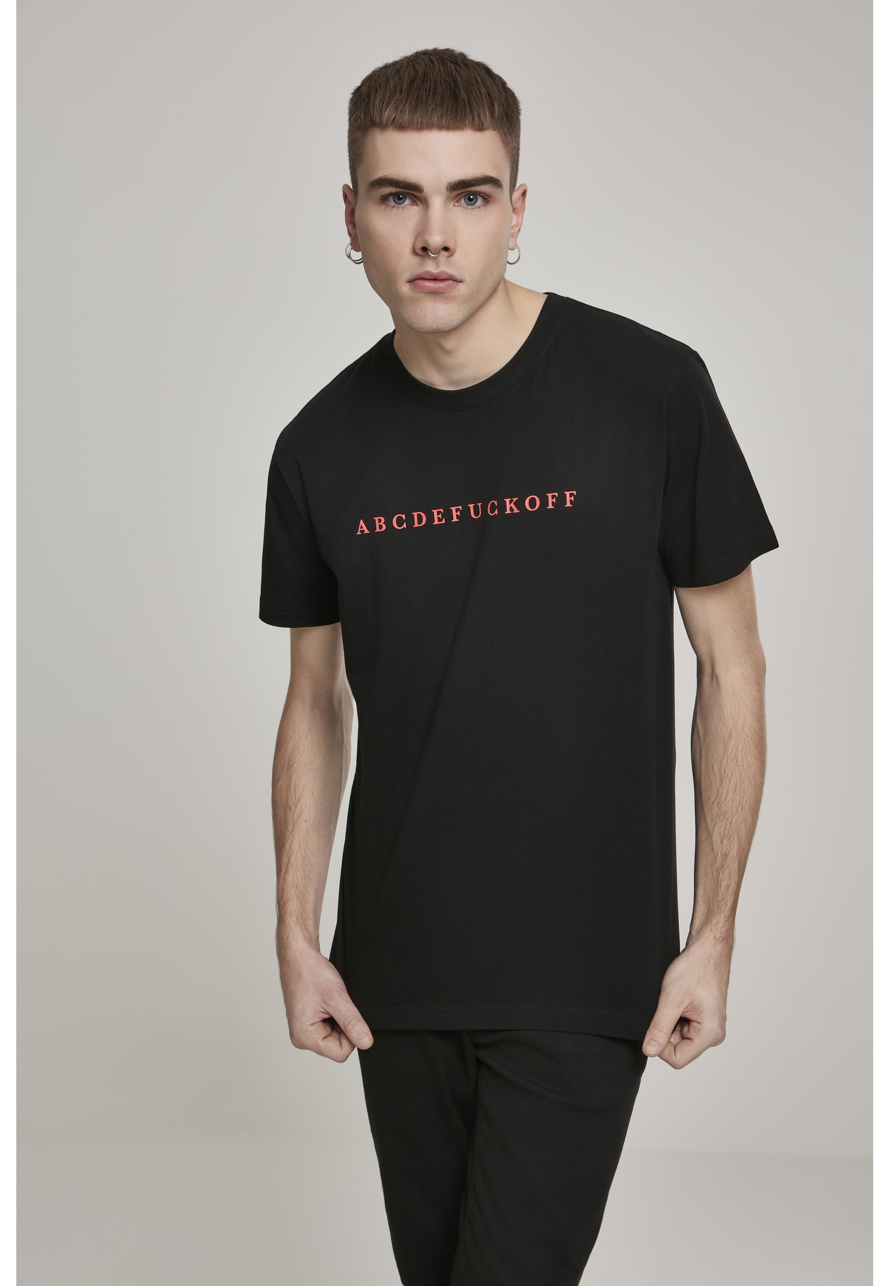 MisterTee T-Shirt »MisterTee Herren ABC Tee« 1 Stk.