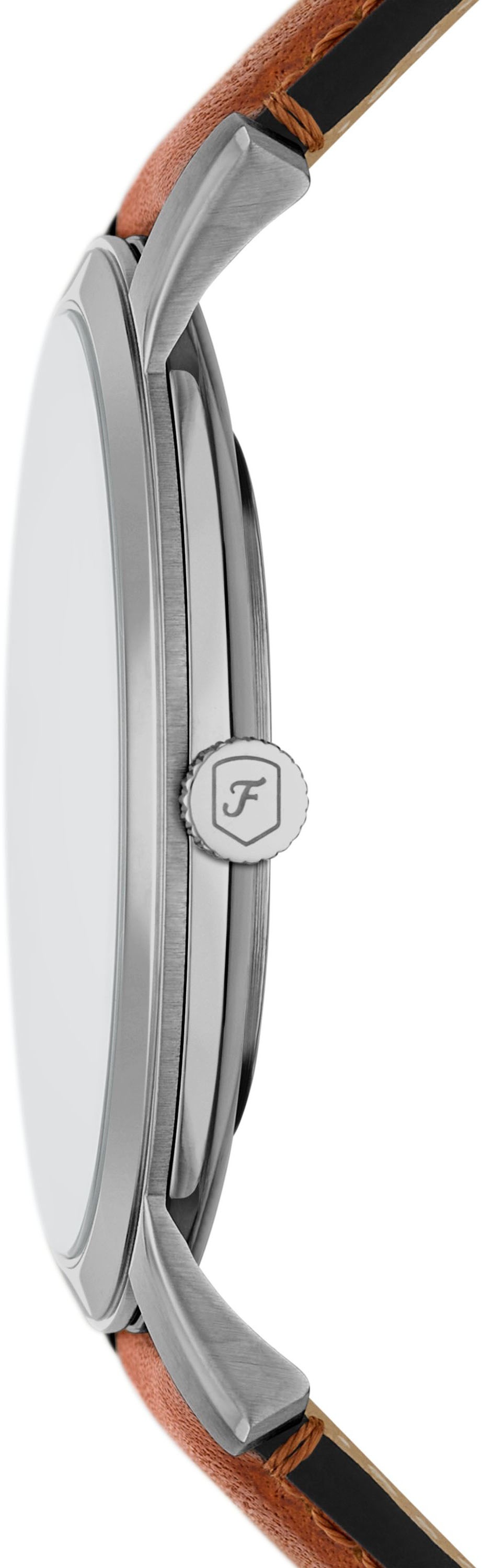 Fossil Quarzuhr »MINIMALIST 3H«, Armbanduhr, Herrenuhr, Lederarmband, analog