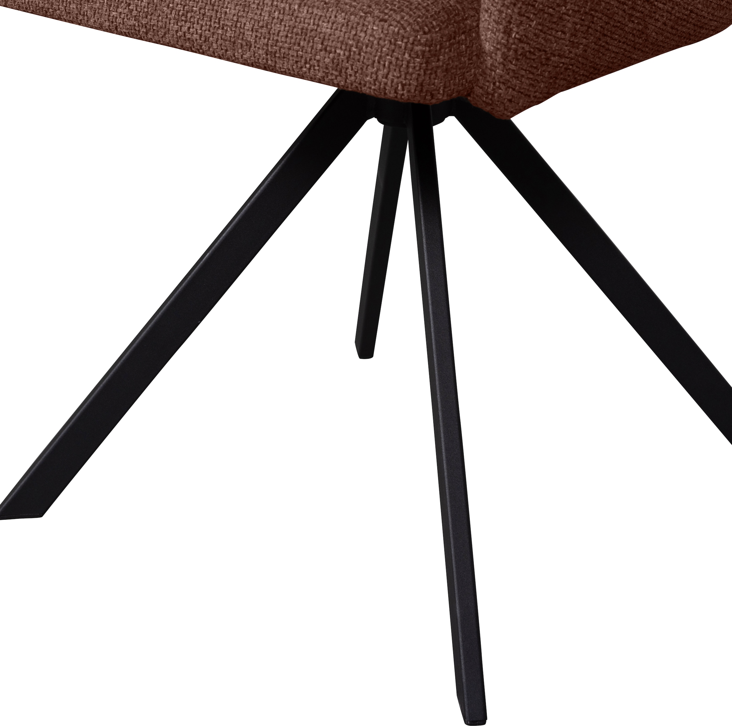 WOOOD Esszimmerstuhl »Fenne«, (Set), 2 St., Webstoff, Polterstuhl mit Drehfuß, gewebtem Stoff, Höhe 80 cm