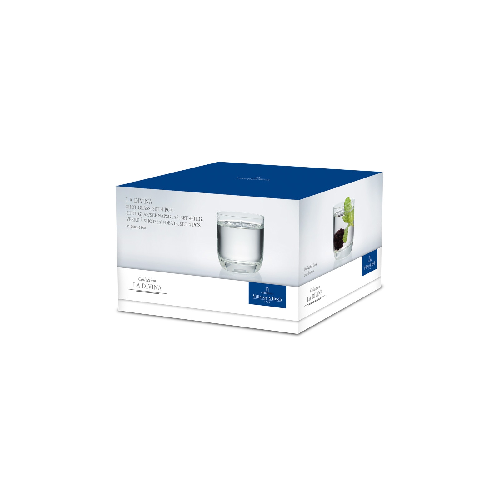 Villeroy & Boch Schnapsglas »Shotgläser La Divina 40 ml 4er Set transparent«