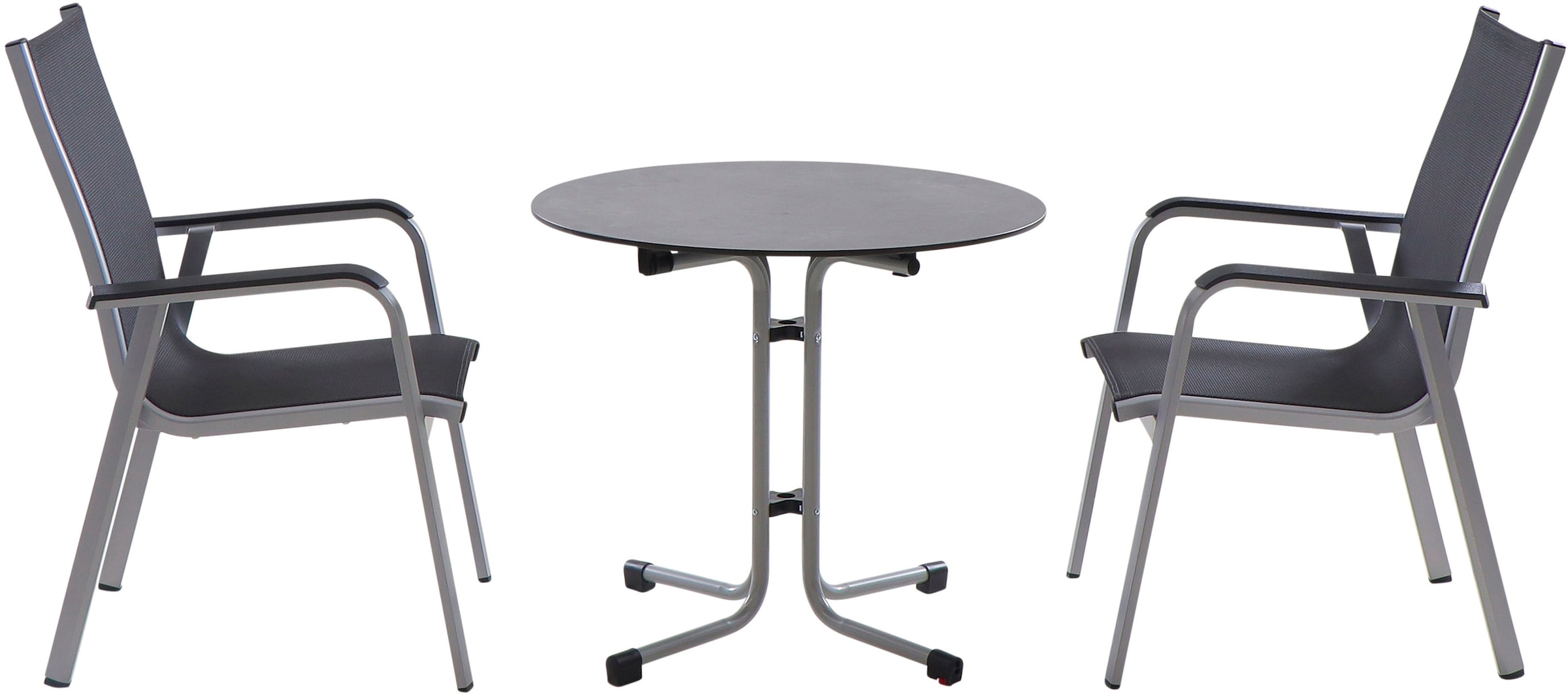Siena Garden Balkonset »Tesoro / Sola«, (Set, 3 tlg.), bestehend aus 2 Sesseln und 1 Tisch