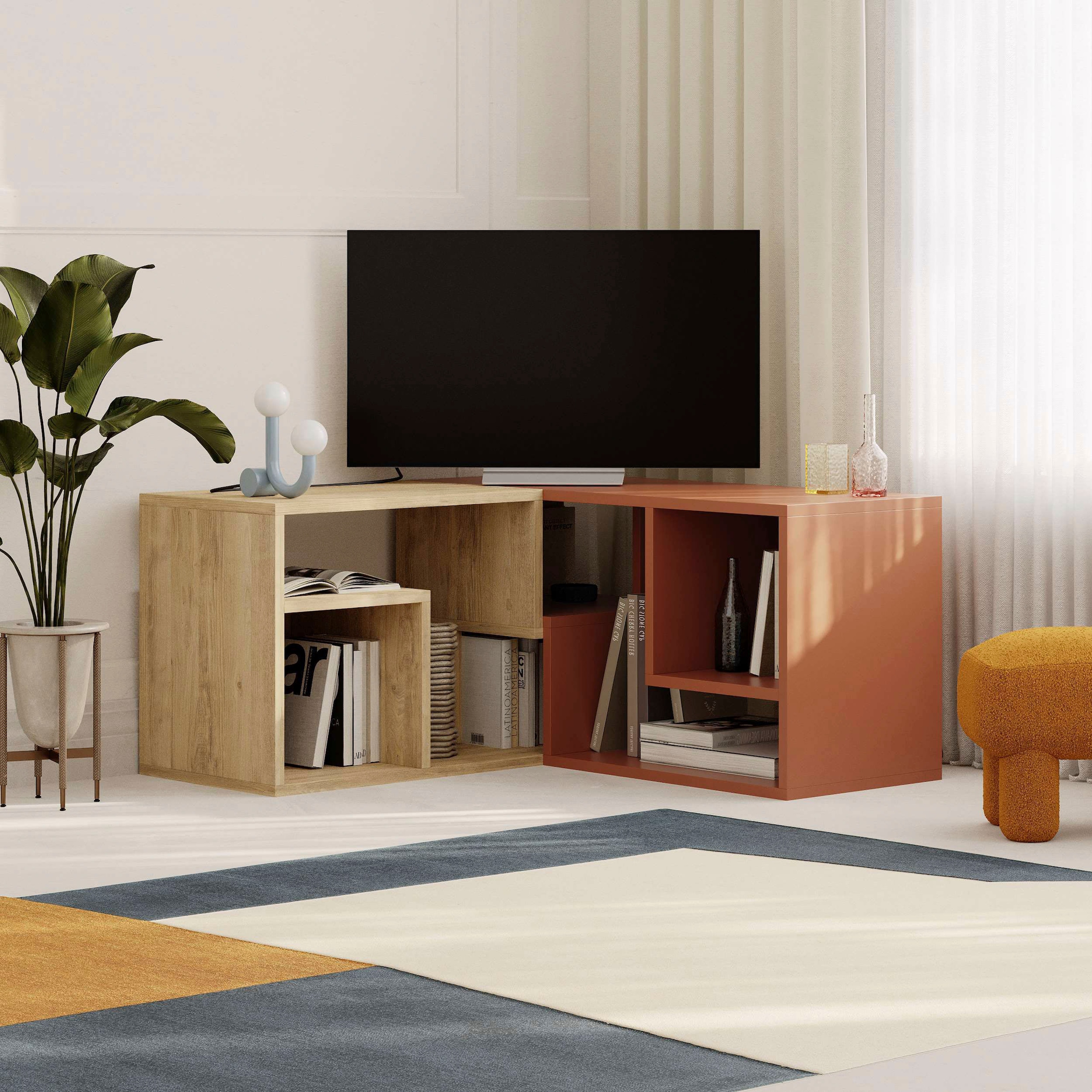 Decortie TV-Schrank »Glis TV Schrank«, (Packung), Einfache Montage,Platzsparend