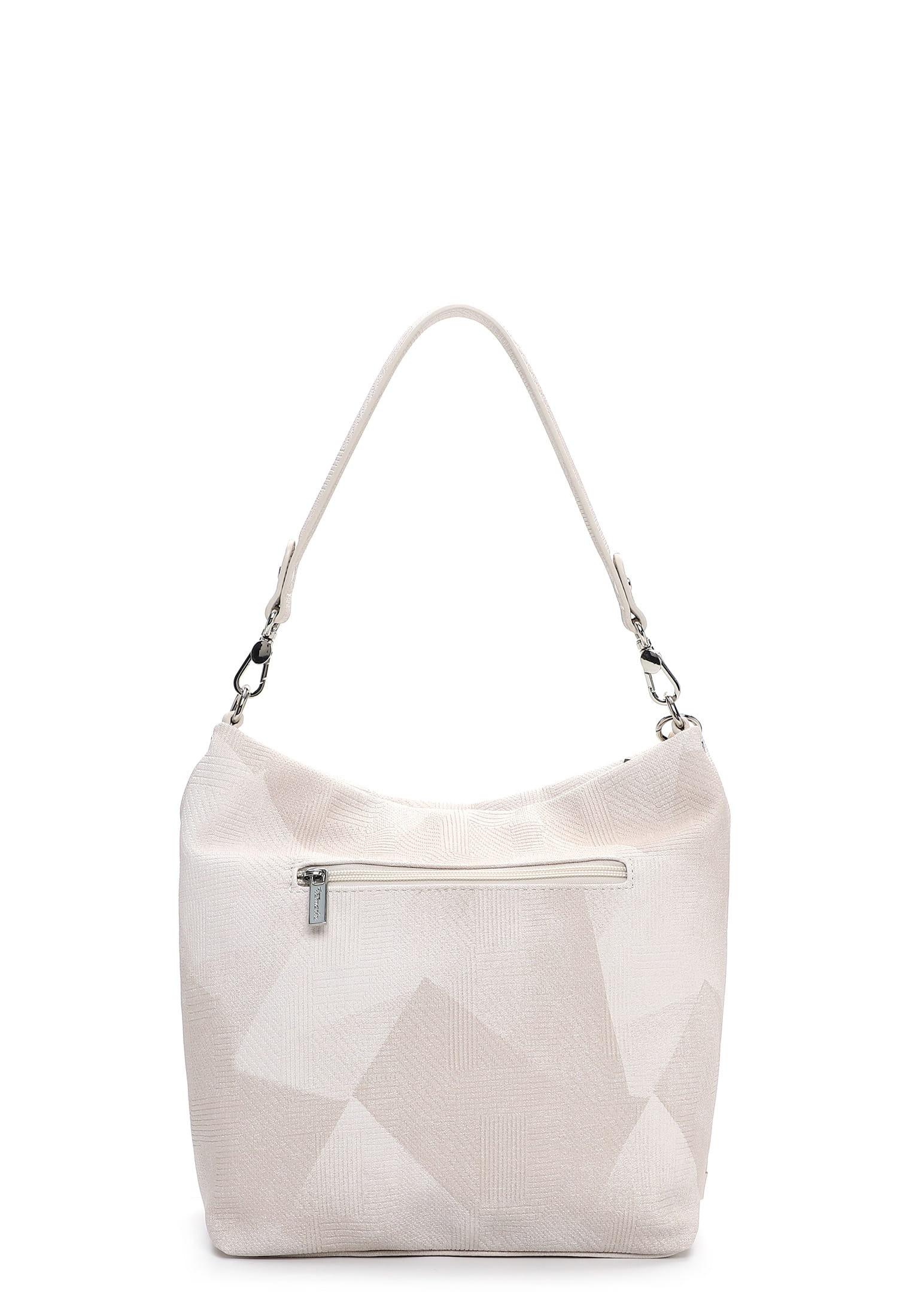Beuteltasche TAMARIS "Beutel TAS Karen", Damen, Gr. B/H/T: 31cm x 29cm x 13cm 0, beige (ecru 320), Polyurethan, Taschen Beuteltasche 2
