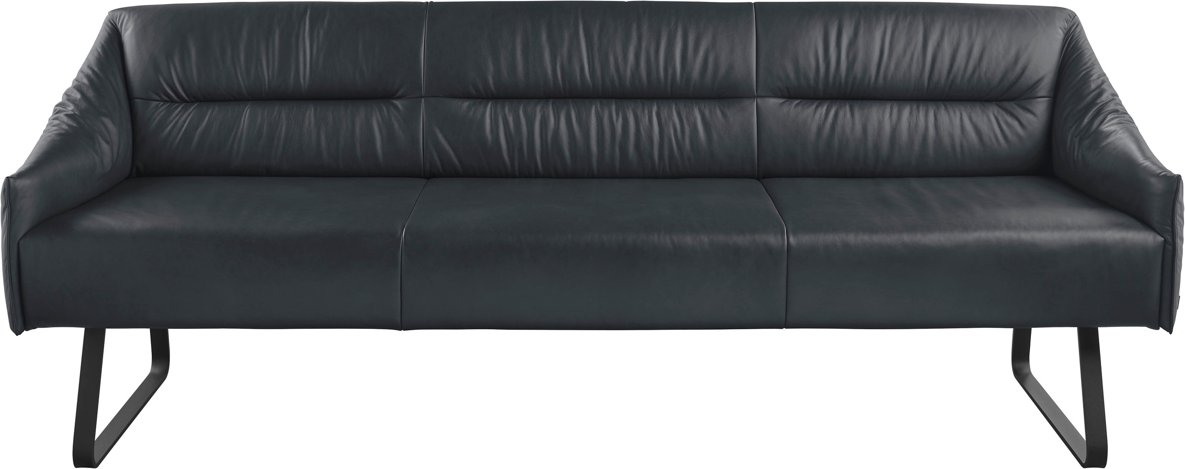 Thumbnail - Musterring Essbank "JustB SP500" 1 Stk. tlg. Metallkufe schwarz, verschiedene Farben, Breite 220 oder 250 cm