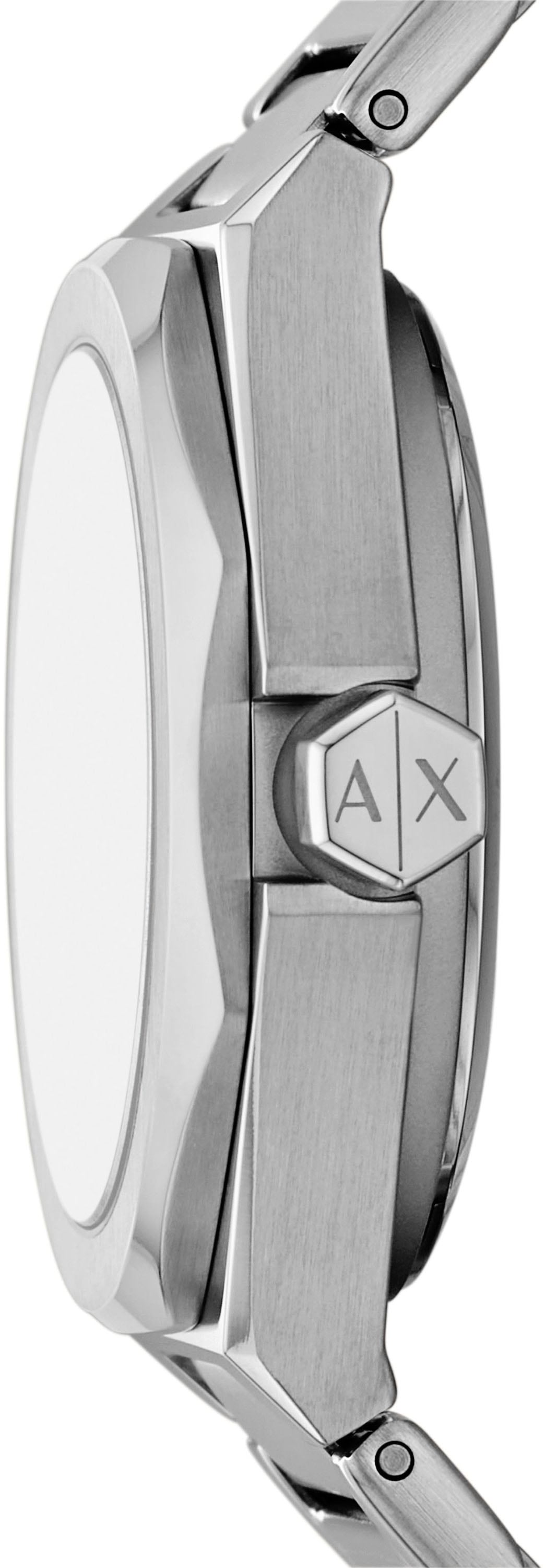 ARMANI EXCHANGE Automatikuhr, Armbanduhr, Damenuhr, Mechanische Uhr, Edelstahlarmband, analog