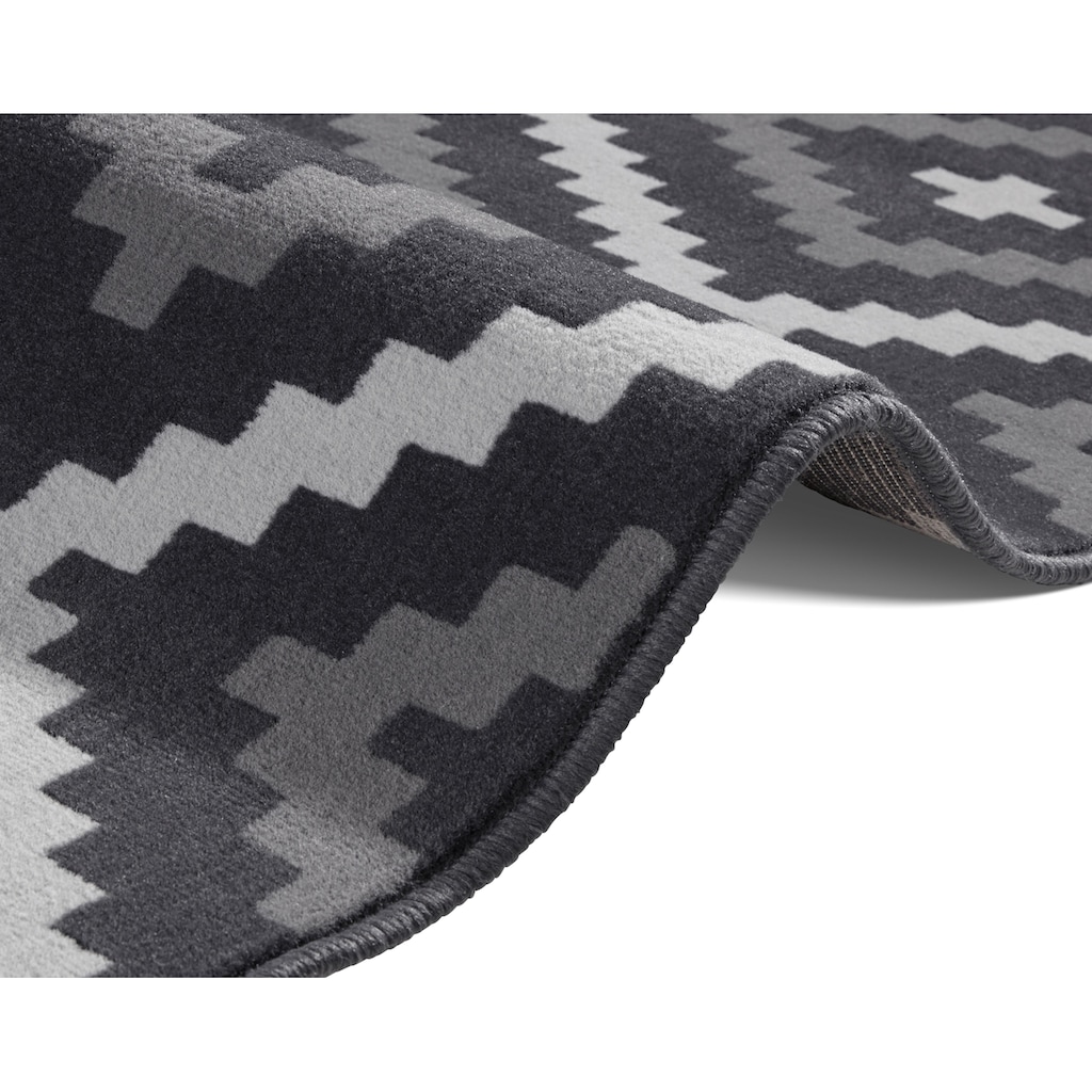 HANSE Home Teppich »Snug«, rechteckig, Kurzflor, Modernes Design mit geometrischem Muster, Gekettelt,Robust